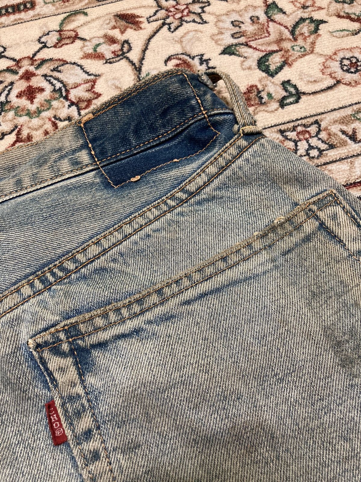 Japanese Brand Vintage Distressed Sewing Chop Jeans Size US 30 / EU 46 - 10 Thumbnail