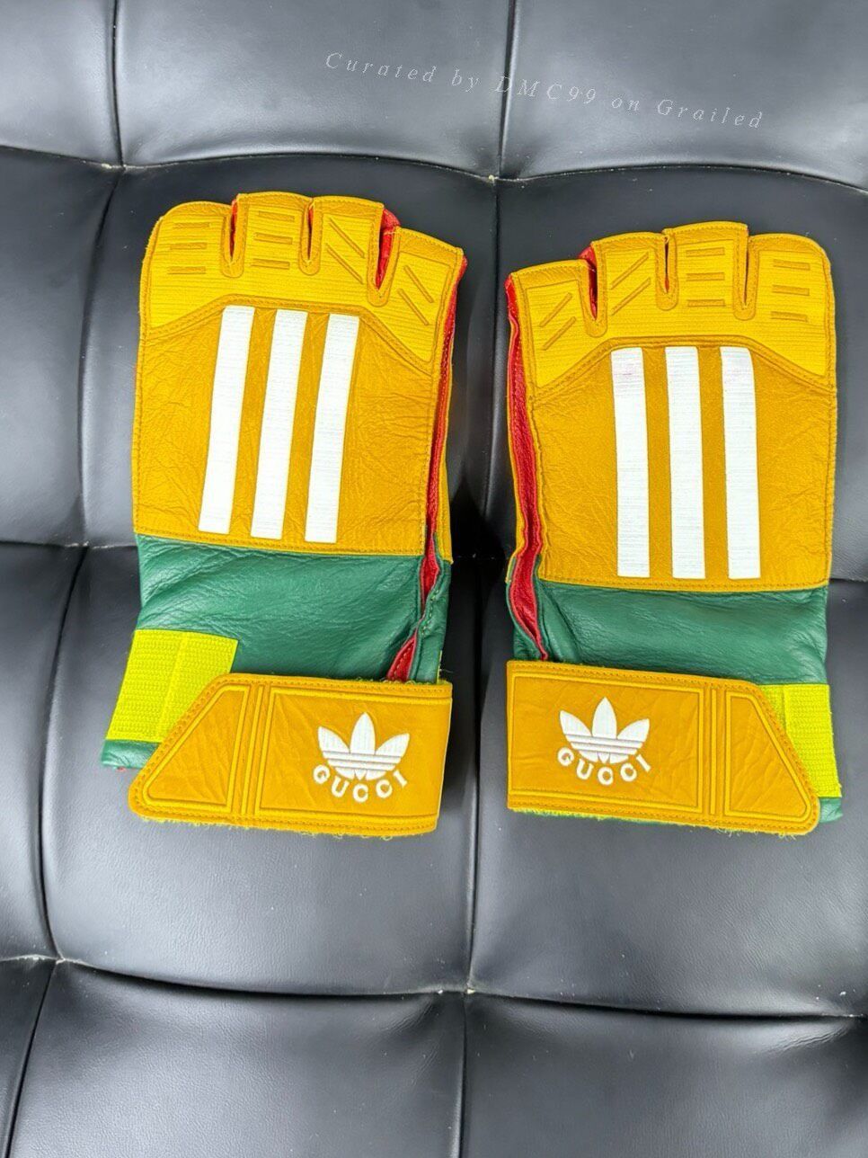 Gucci Gucci x adidas Motorcycle Leather Gloves Size ONE SIZE - 1 Thumbnail