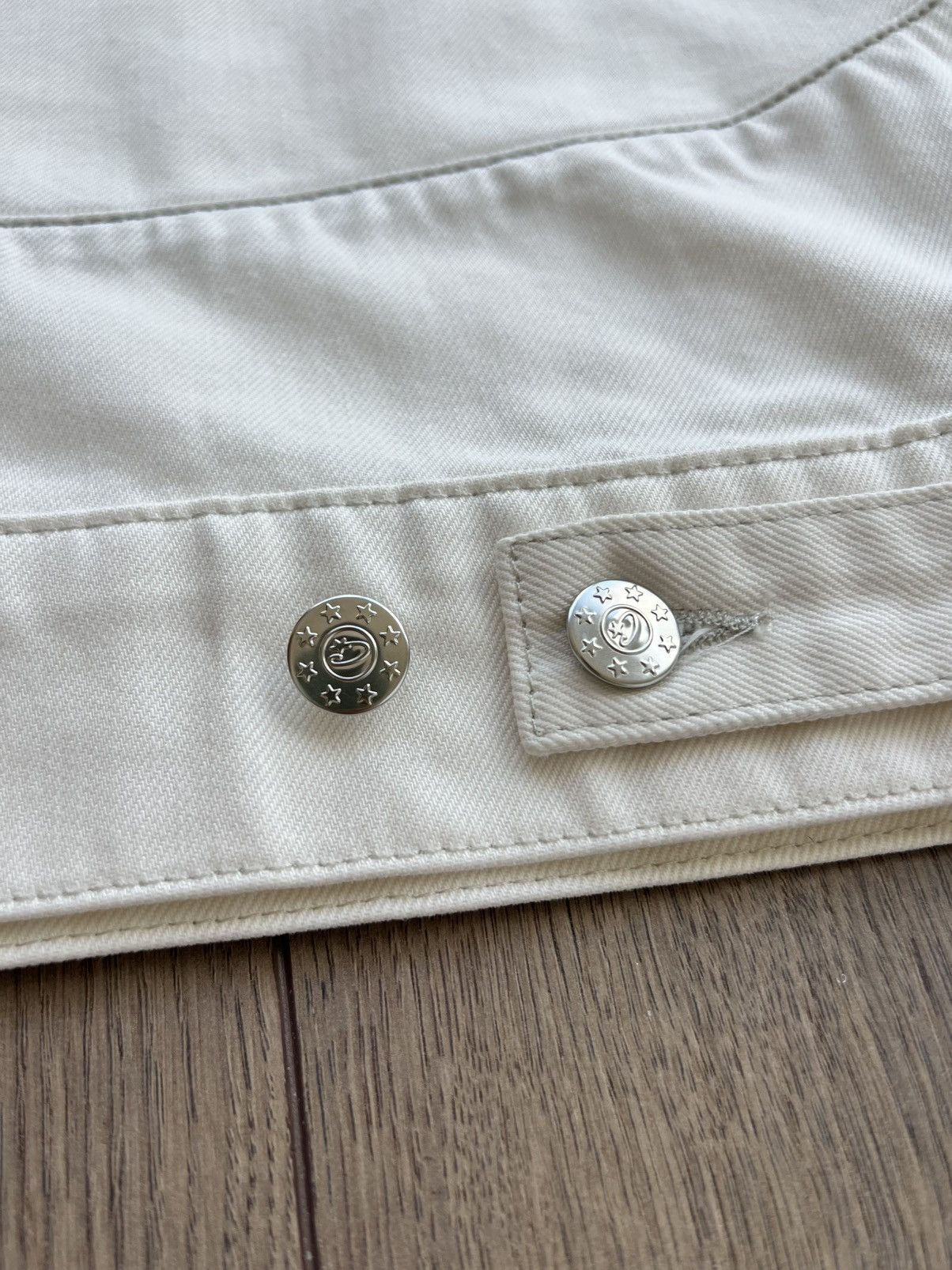 Corteiz Corteiz C-Star White Denim Jacket Medium Size US M / EU 48-50 / 2 - 10 Thumbnail
