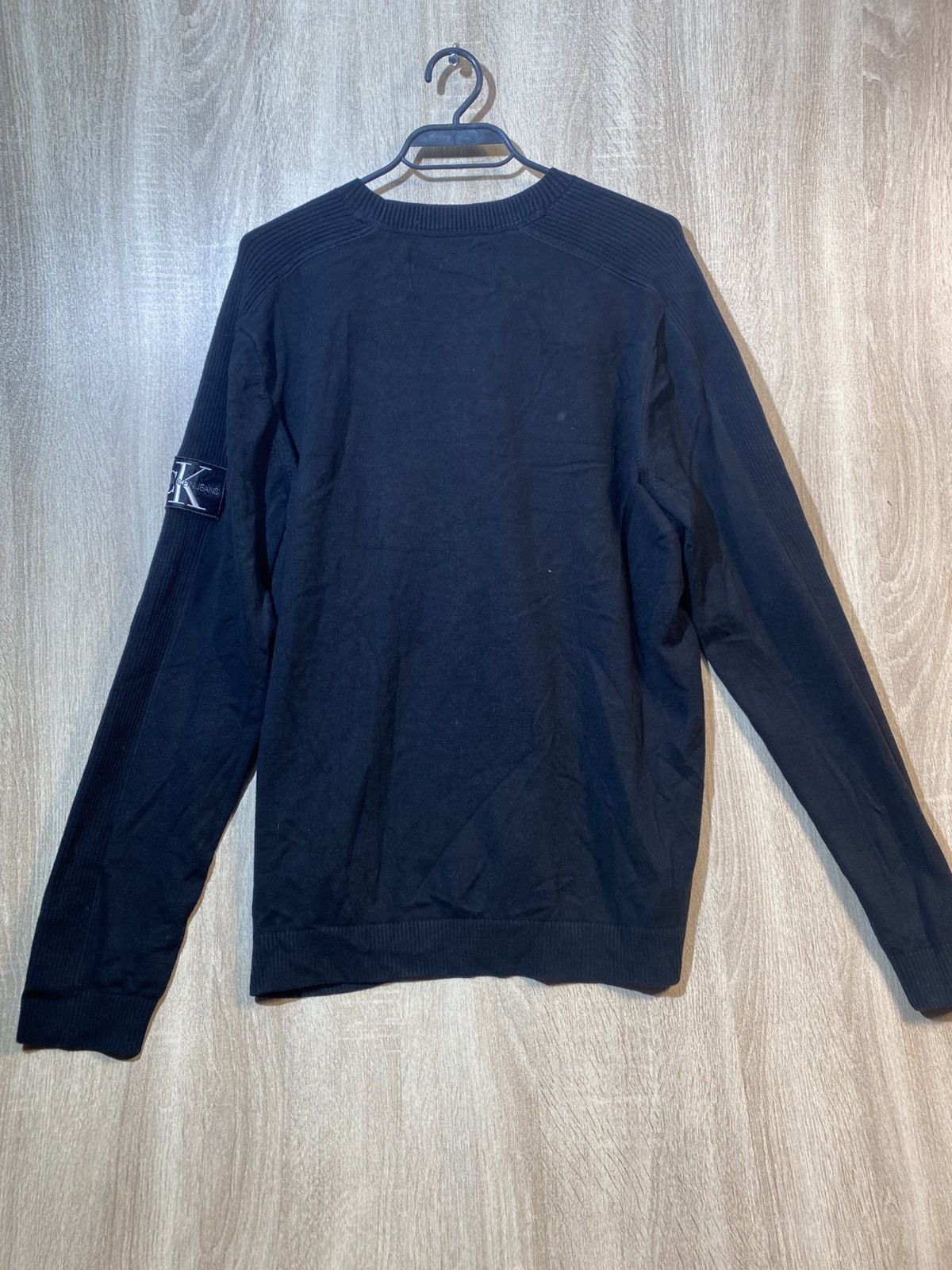 Calvin Klein × Designer Calvin Klein mens cotton black sweater size XL Size US XL / EU 56 / 4 - 7 Thumbnail
