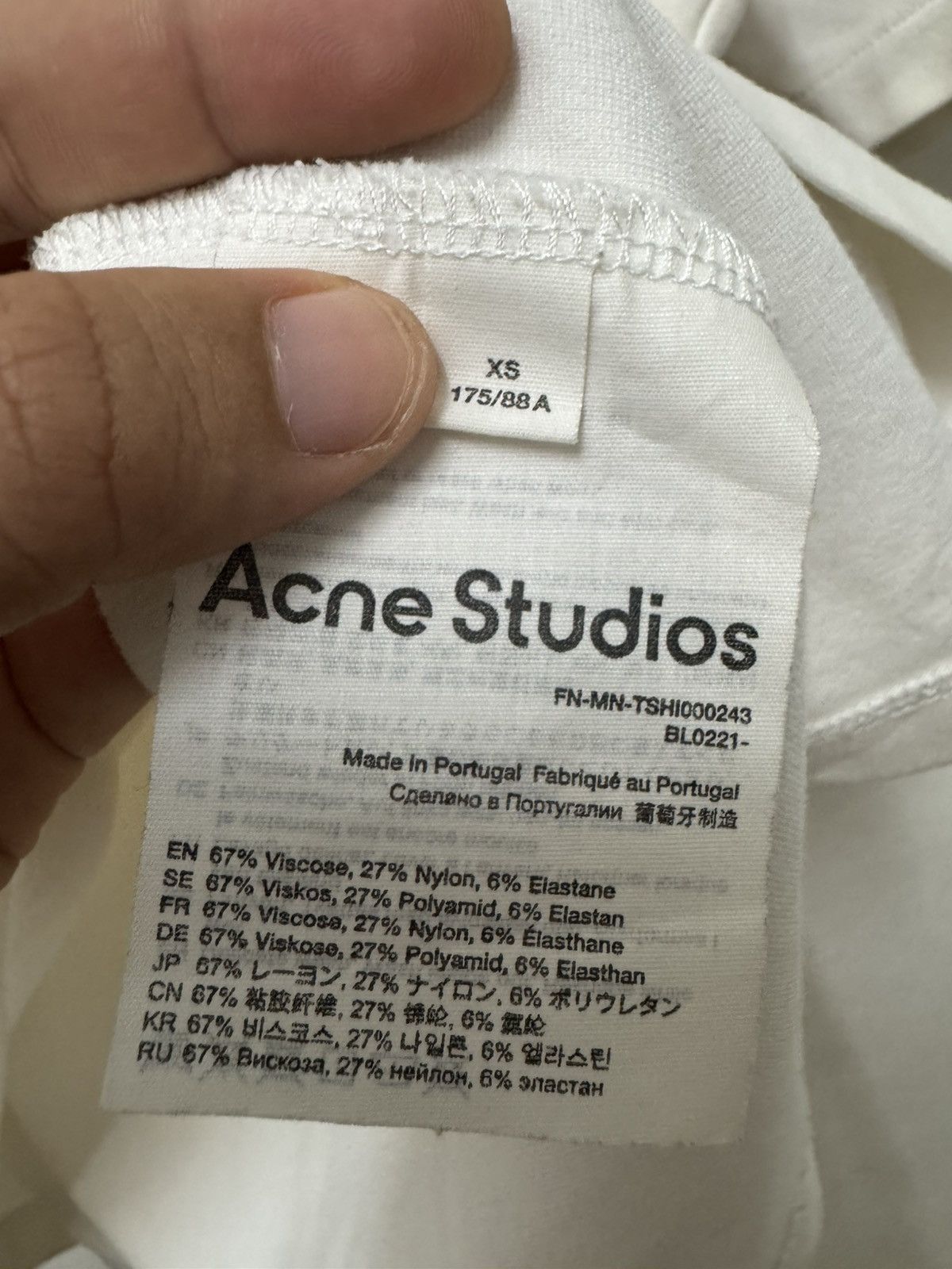 Acne Studios Acne Studios Crewneck Spellout Baggy T shirt Size US XS / EU 42 / 0 - 6 Thumbnail