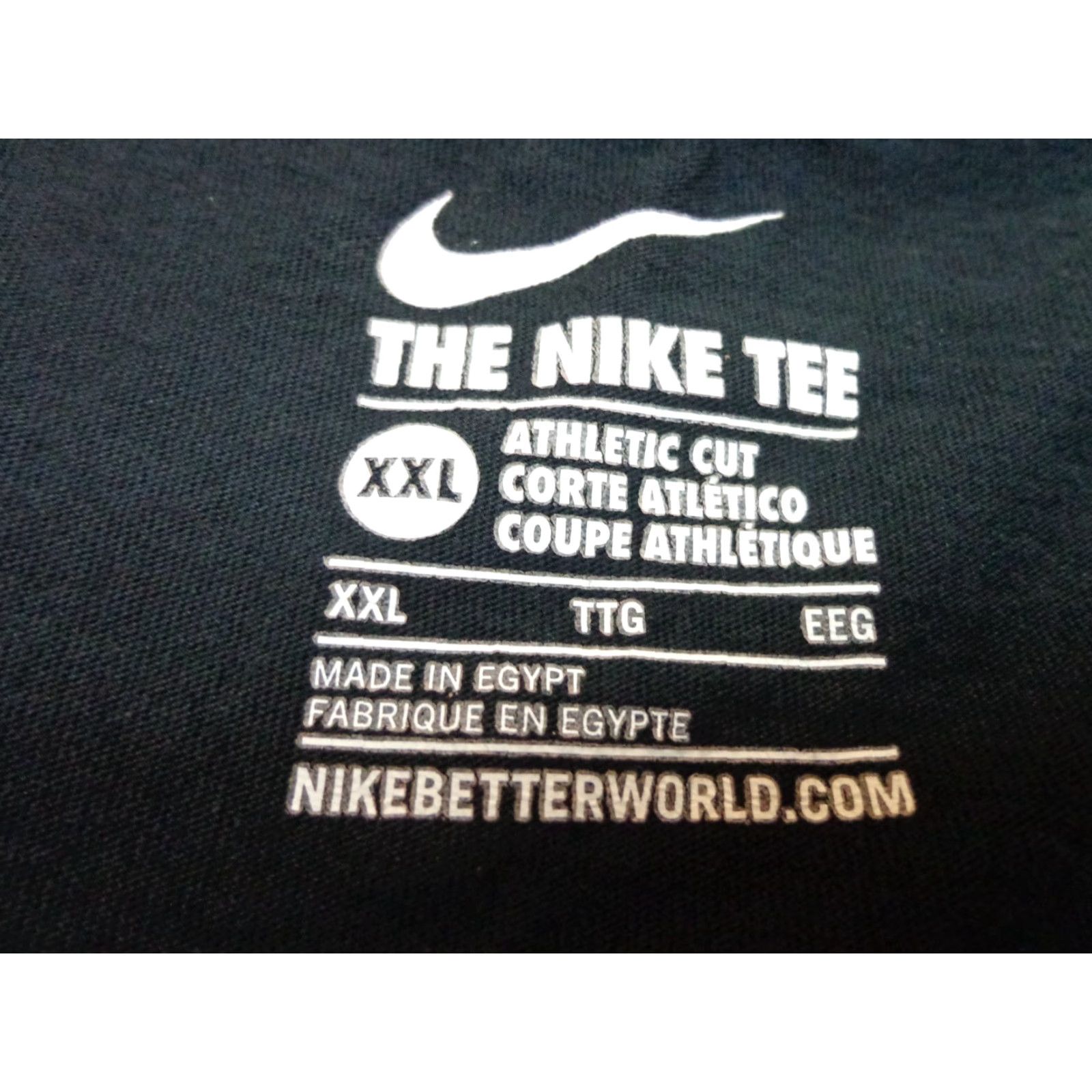 Nike Nike Black T Shirt - Pocket 2XL Men Short Sleeve Athletic Cut Laser Focused on Pockets Size US XXL / EU 58 / 5 - 6 Thumbnail