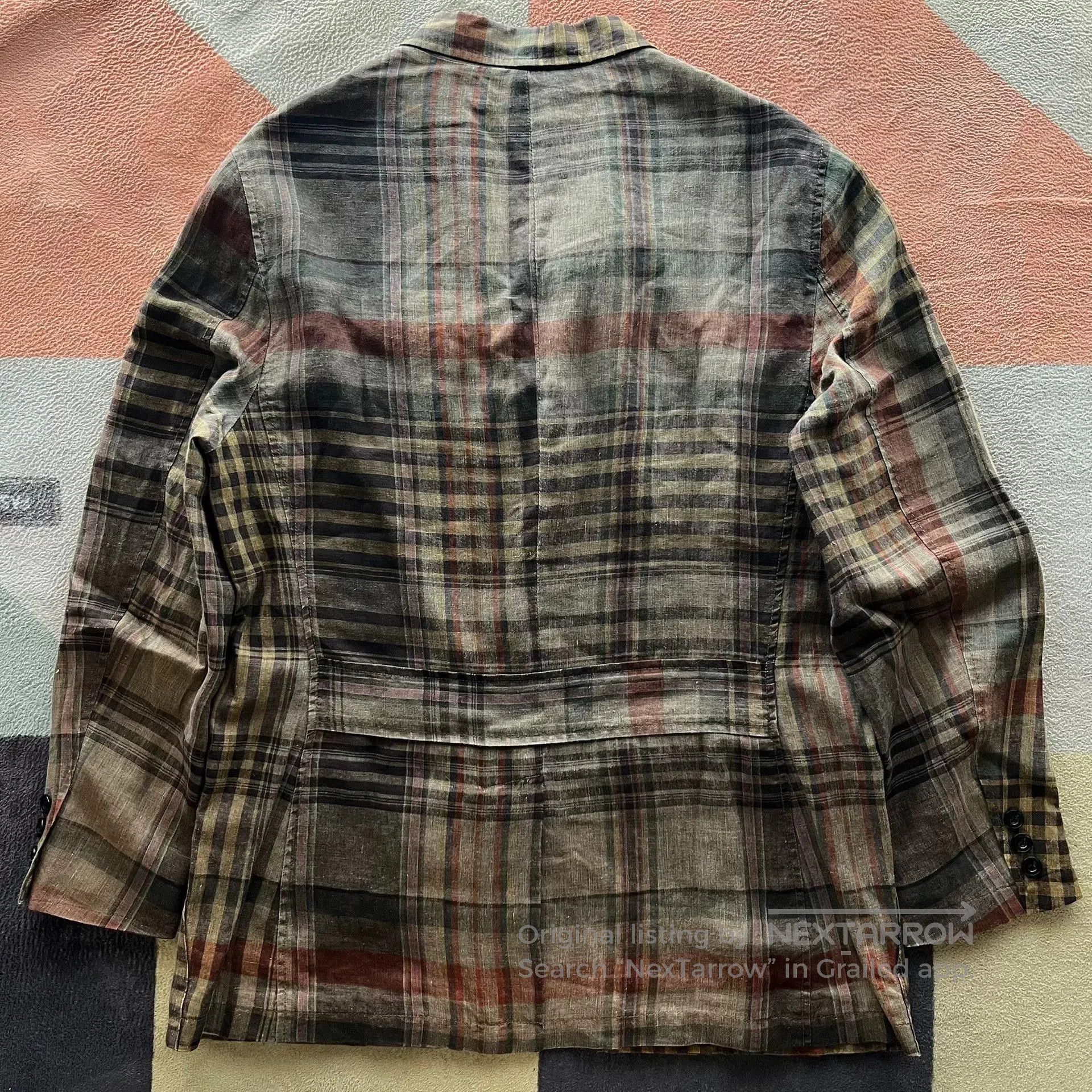 Polo Ralph Lauren Ralph Lauren Polo Linen Plaid Trench Coat. Size US XL / EU 56 / 4 - 3 Thumbnail