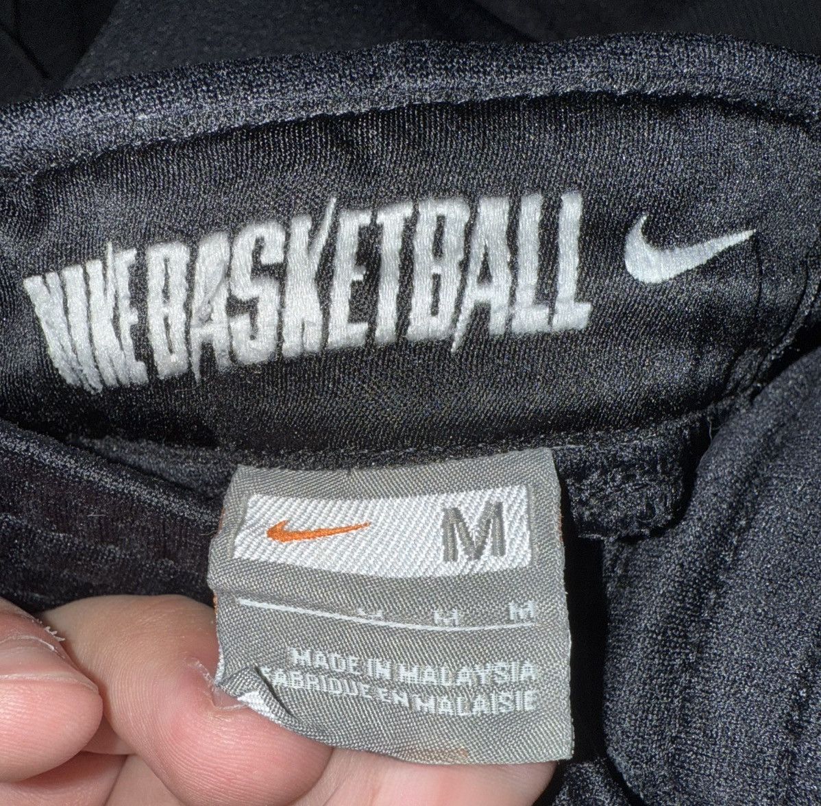 Vintage Nike Black Wide Track Pants Size US 32 / EU 48 - 4 Thumbnail