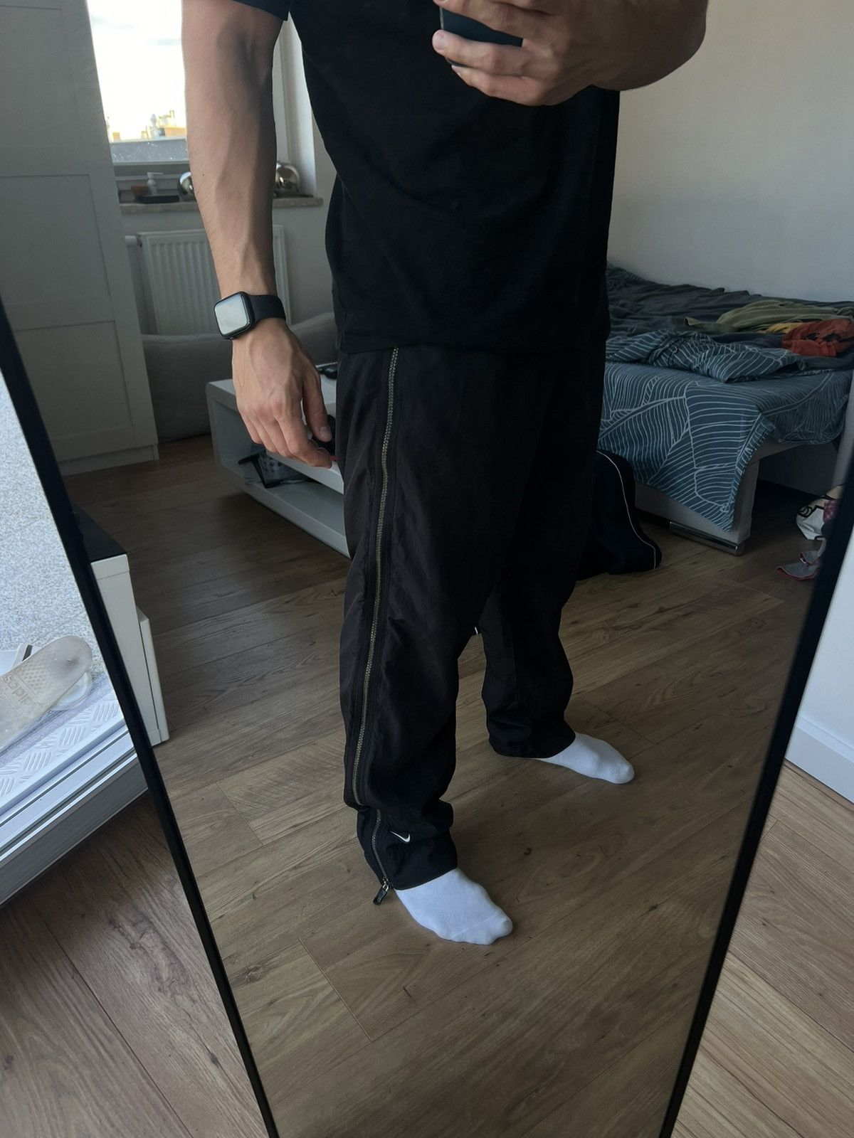 Nike 00’s NIKE X ANDRE AGASSI FULL ZIP VINTAGE BAGGY TRACK PANTS Size US 34 / EU 50 - 3 Thumbnail