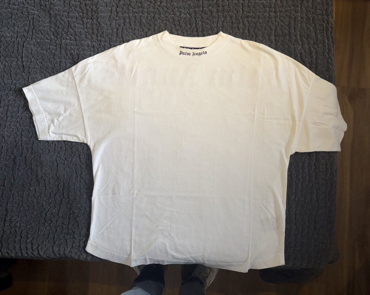Palm Angels Palm Angels Classic Logo Over Tee - White/Black - Size XXXL Size US XXL / EU 58 / 5 - 3 Thumbnail