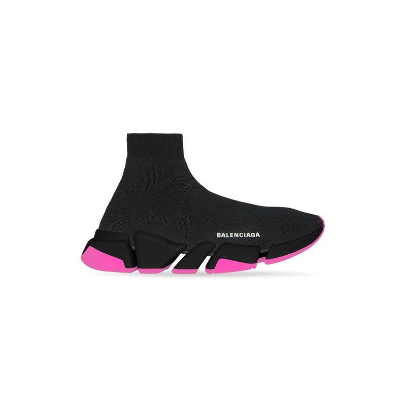 Balenciaga o1srvl11e0426 Speed 2.0 Clear Sole Recycled Knit Sneakers Size US 7 / IT 37 - 1 Thumbnail