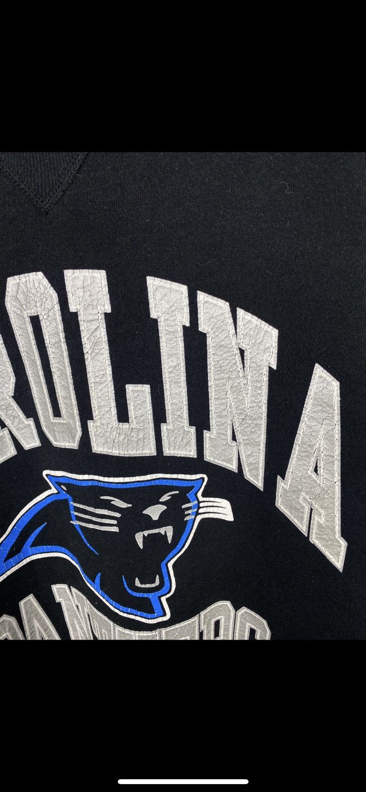 Russell Athletic × Vintage Mens Vintage Russel Athletic Carolina Panthers Sweatshirt Size US L / EU 52-54 / 3 - 4 Thumbnail