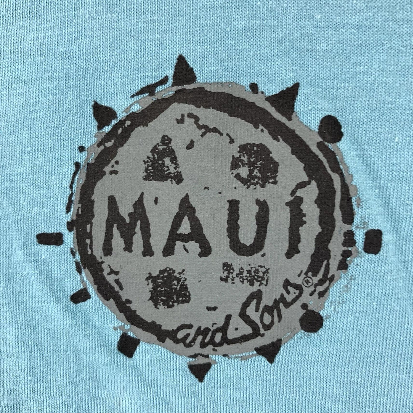 AQUA Maui and Sons Logo Graphic T-shirt Men Medium Short Sleeve Blue Color Retro 80s 90s Cotton Polyester Breathable Crew Neck Size US M / EU 48-50 / 2 - 4 Thumbnail