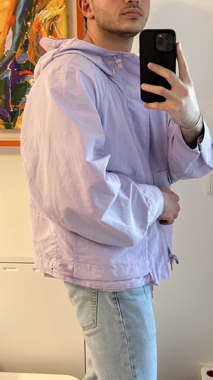 Hermes $4,800 SS23 Mens Purple Parachute Style Windbreaker Jacket Size US M / EU 48-50 / 2 - 19 Thumbnail