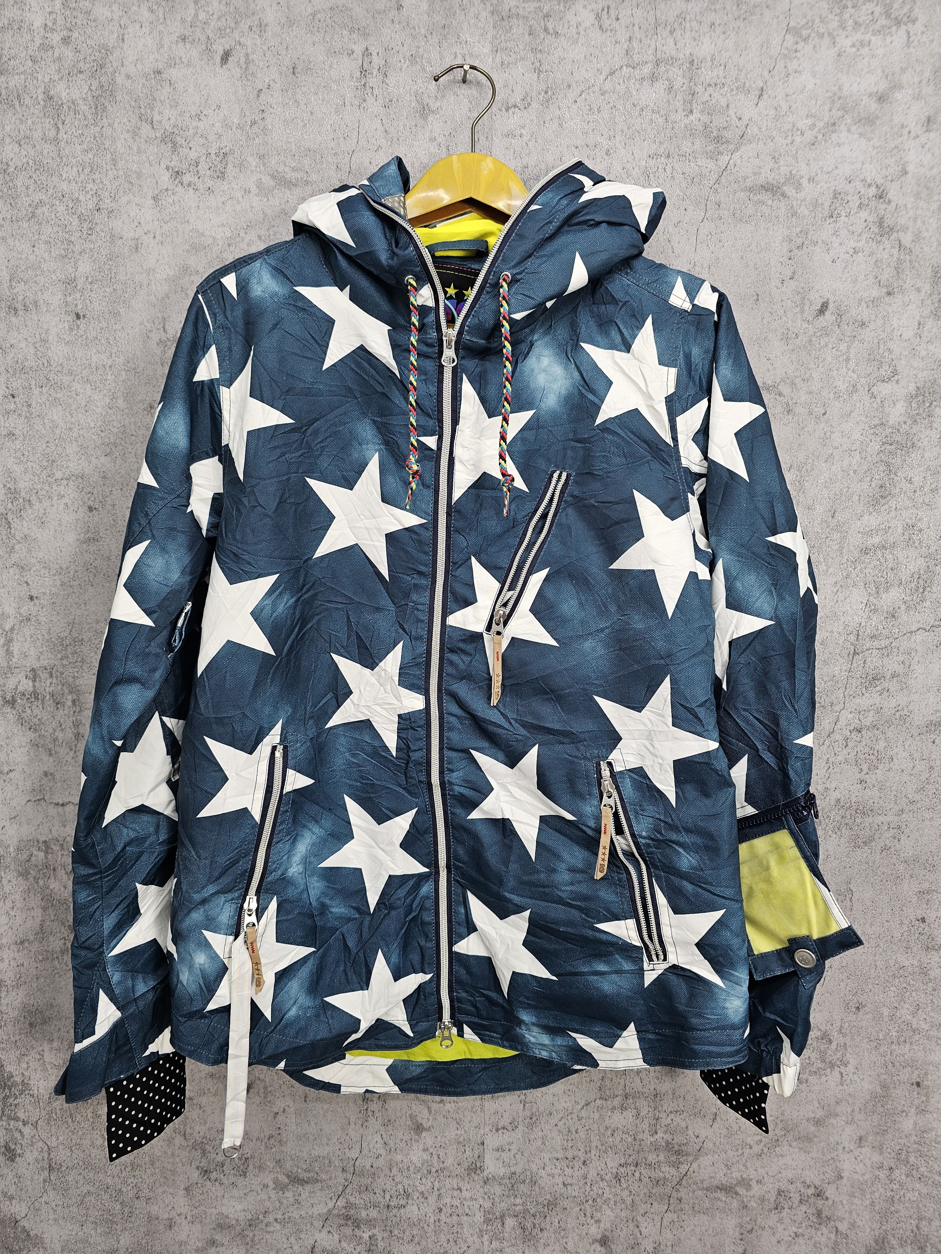 Japanese Brand ARG For Girls Star Design Skiwear Ski Jacket J0026 Size L / US 10 / IT 46 - 1 Thumbnail