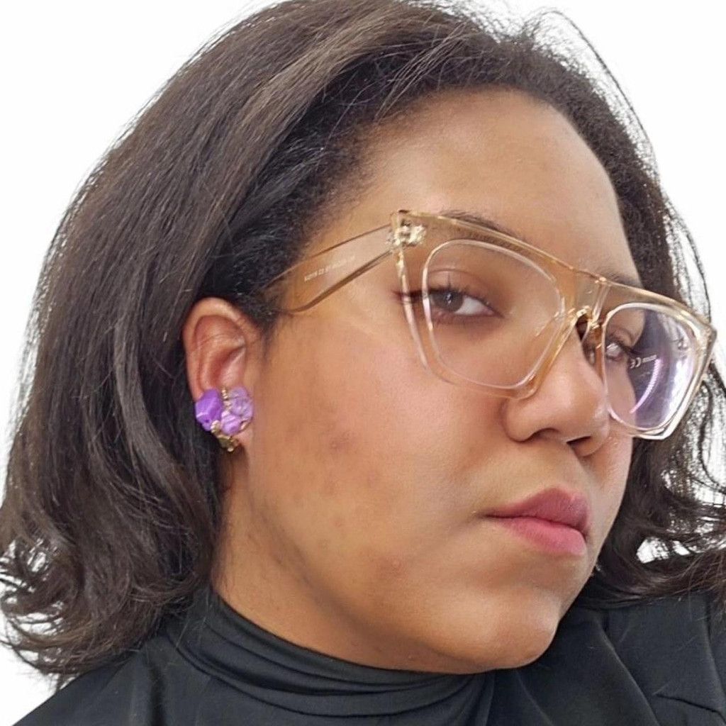 Vintage Vintage Purple Cluster Clip-On Earrings Size ONE SIZE - 5 Thumbnail