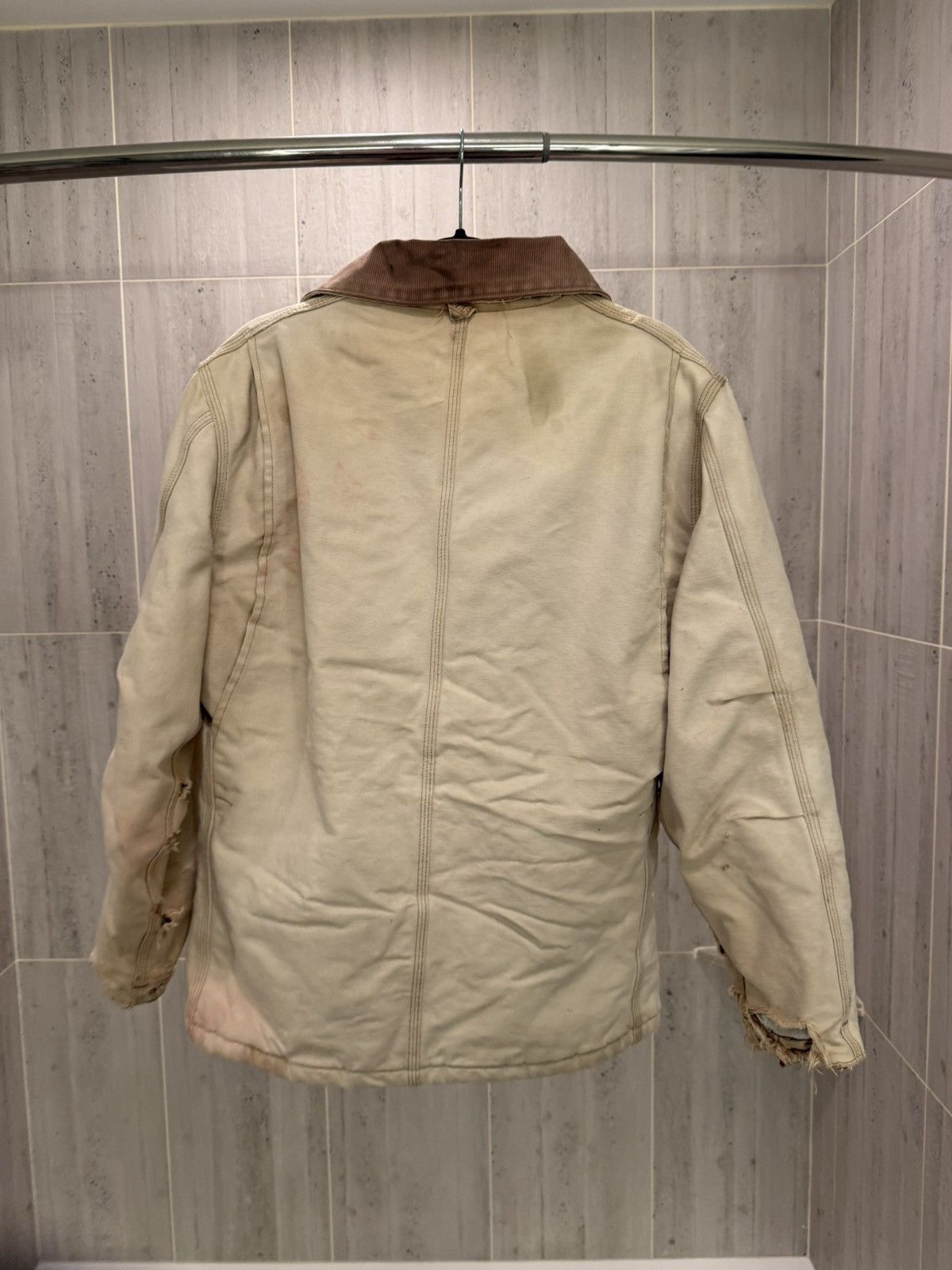 Carhartt Rare-Vintage Carhartt Detroit Jacket – Faded Sandstone Duck Size US L / EU 52-54 / 3 - 2 Thumbnail