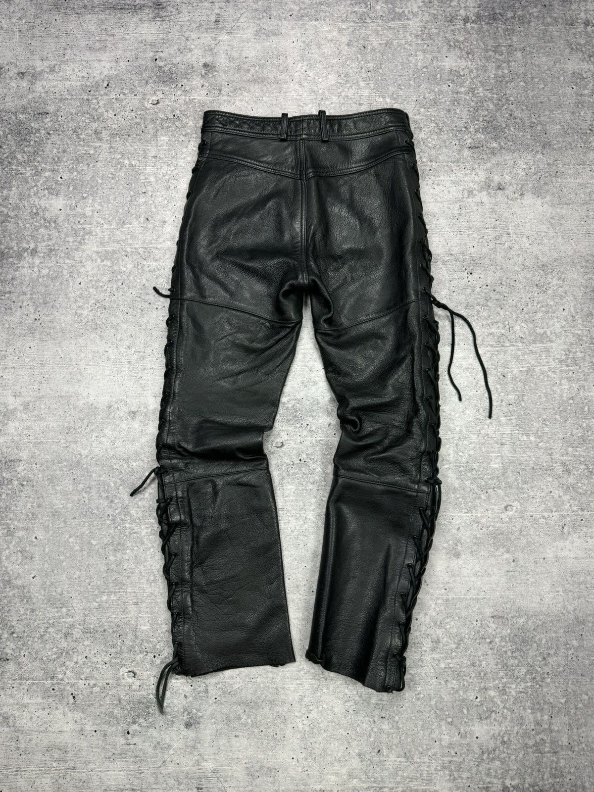 Genuine Leather Vintage 90’s Y2K Style Casual Cowboy Genuine Leather Pants Size US 30 / EU 46 - 17 Thumbnail