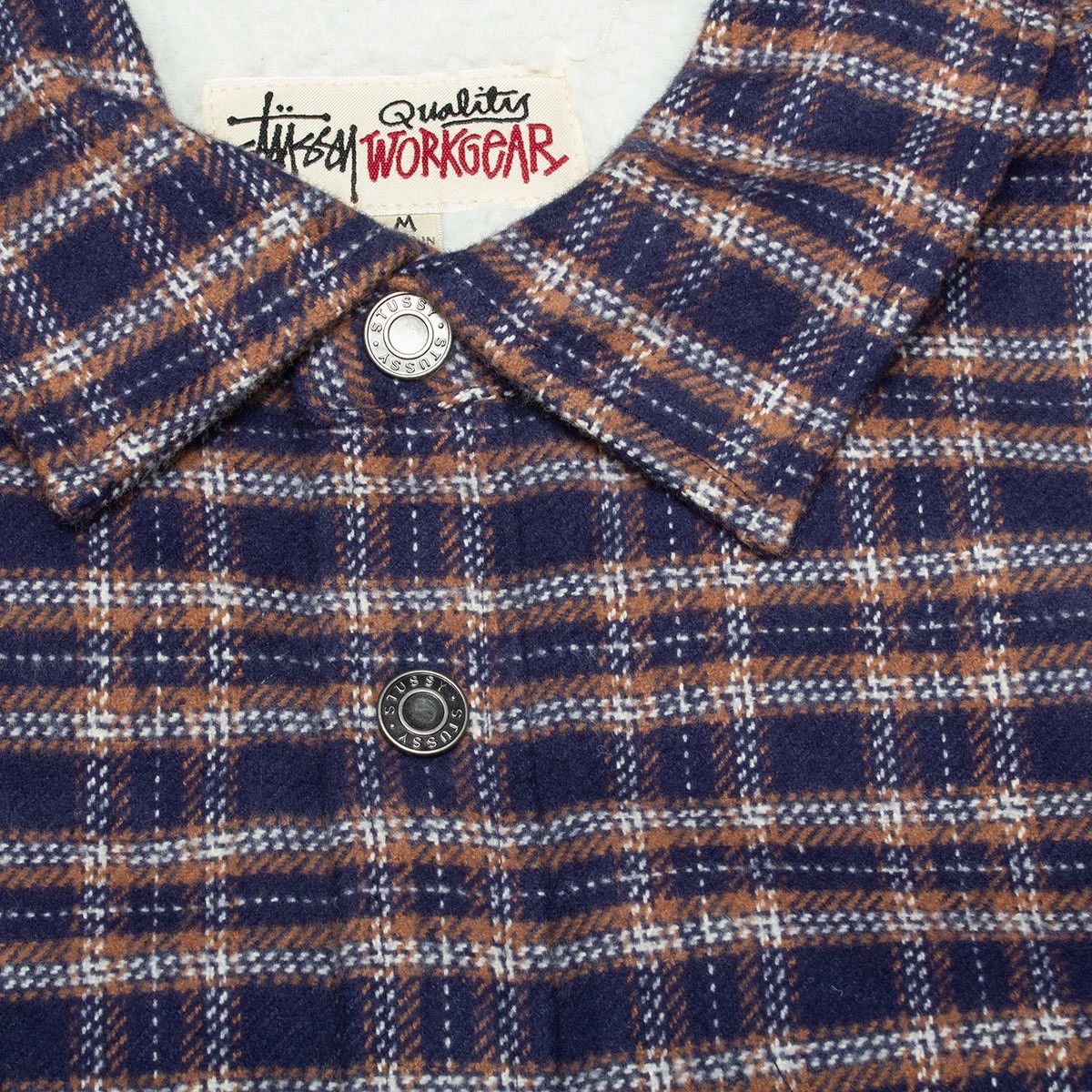 Stussy Sherpa Lined Plaid Over Shirt Size US S / EU 44-46 / 1 - 2 Thumbnail