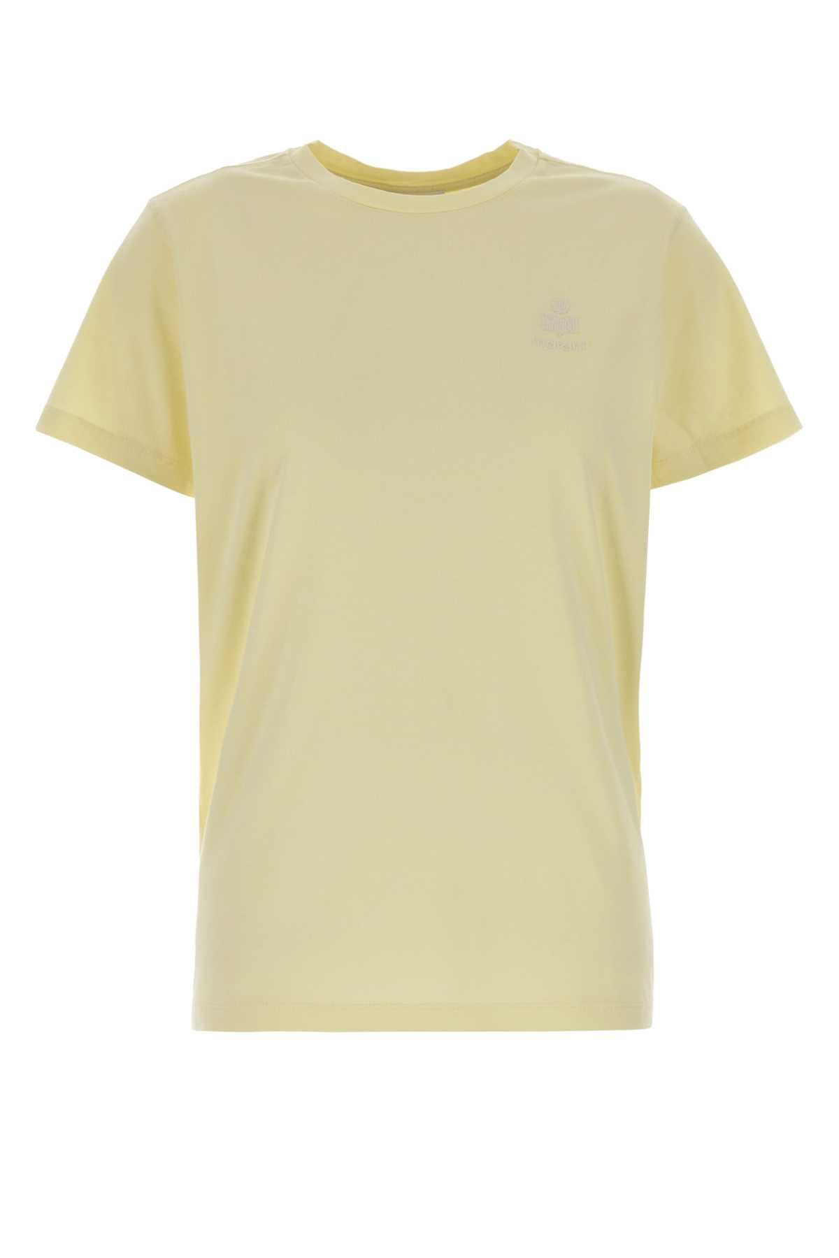 Isabel Marant Etoile Pastel Yellow Cotton Aby T-Shirt Size M / US 6-8 / IT 42-44 - 1 Thumbnail