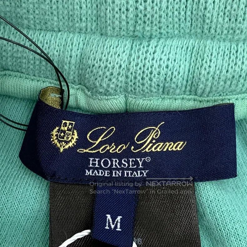 Loro Piana Loro Piana size M Green Cotton Drawstring Casual Knit Trous Size 23" - 5 Thumbnail