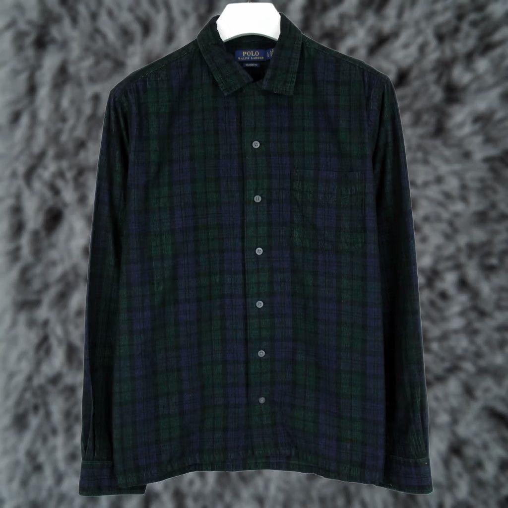 Ralph Lauren Ralph Lauren Polo Classic Fit Shirt Men LARGE Corduroy Multicolor Plaid Button-up Long Sleeve 100% Cotton N/A Size US L / EU 52-54 / 3 - 1 Thumbnail