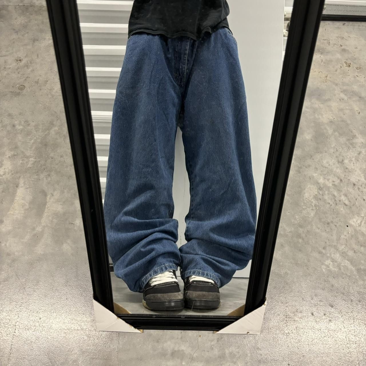 Dickies × Vintage Crazy Vintage Y2K/2000s Baggy Grunge Dark Wash Dickies Skater Carpenter Denim Jeans! Size US 40 / EU 56 - 1 Thumbnail