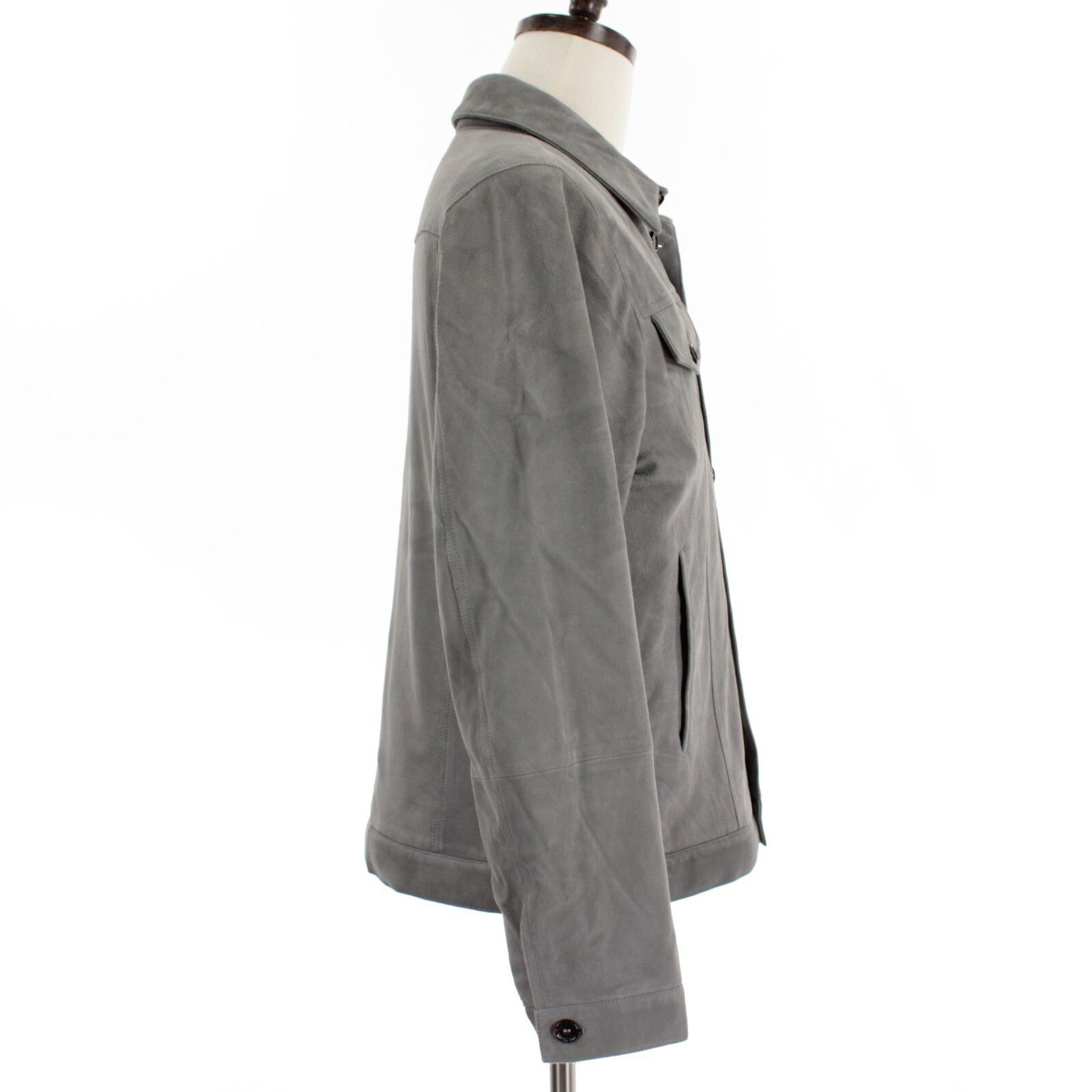 Luciano Barbera Luciano Barbera Jacket Size M US In Gray Leather Size US M / EU 48-50 / 2 - 4 Thumbnail