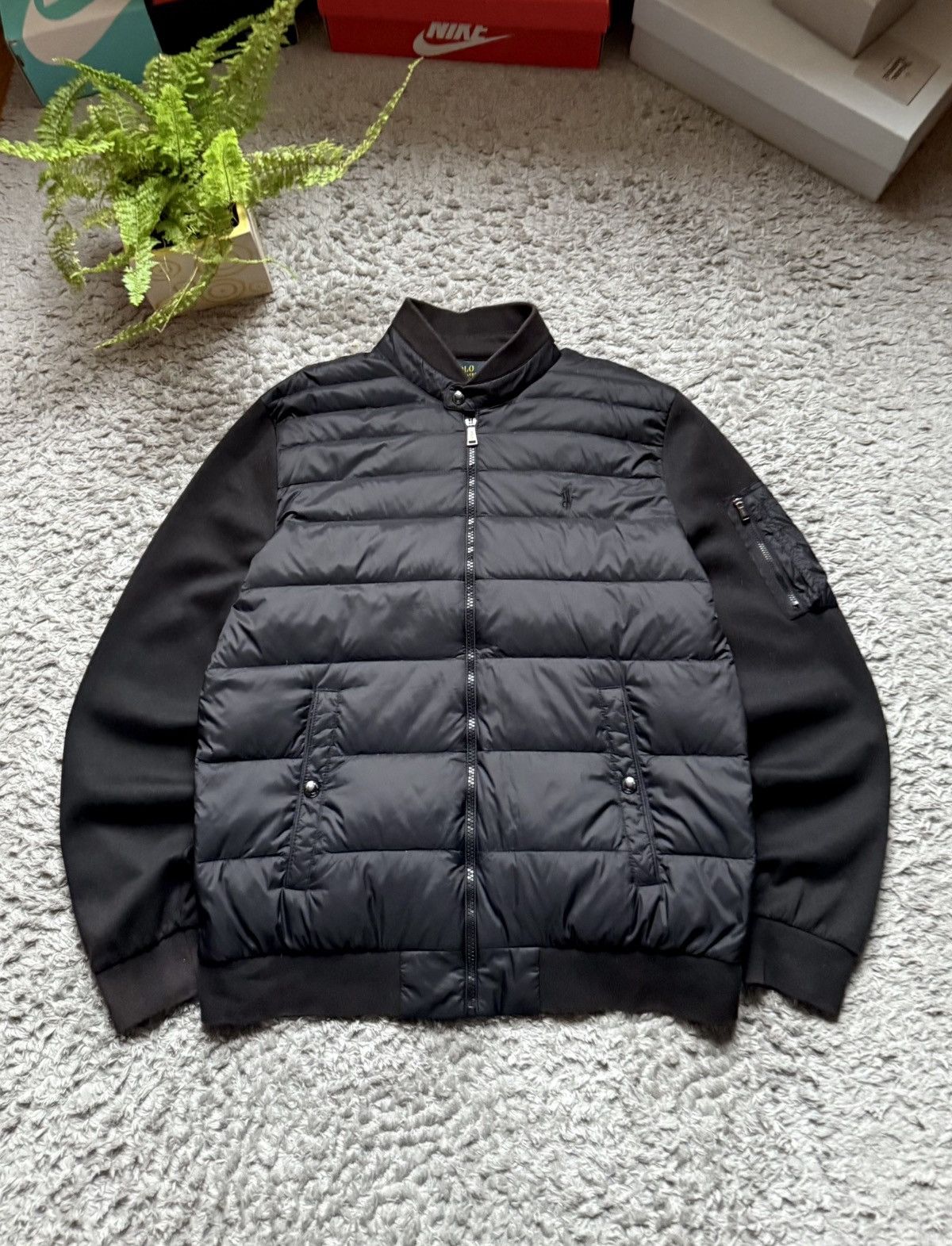 Polo Ralph Lauren 00s Vintage Polo Ralph Lauren Bomber-Jacket Rare Size US M / EU 48-50 / 2 - 2 Thumbnail