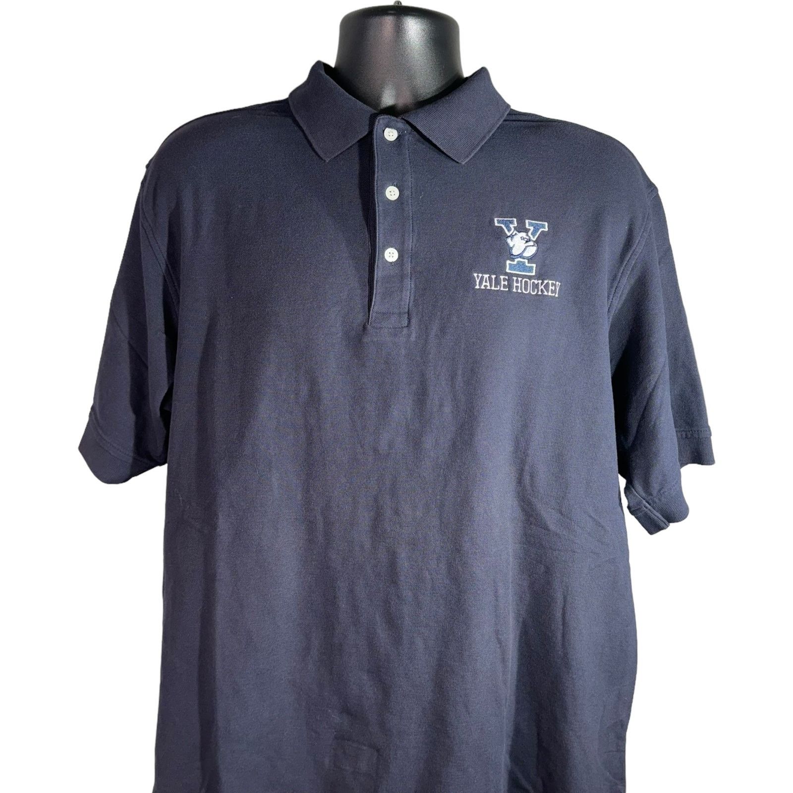 Vintage Yale University Hockey Short Sleeve Polo Size US S / EU 44-46 / 1 - 2 Thumbnail