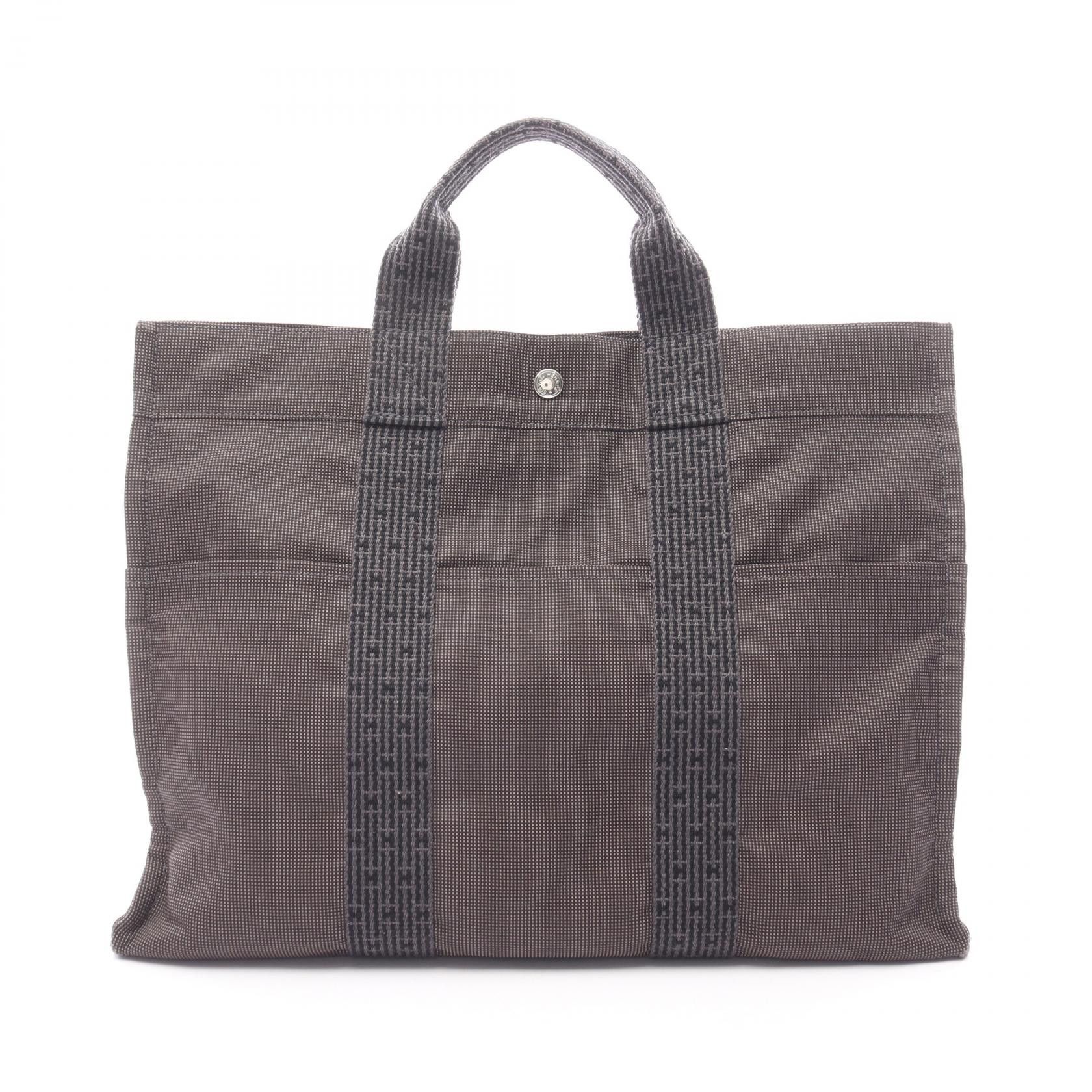 Hermes Hermes Hermes Herline MM Nylon Canvas Tote Bag Textile Tote Bag DUTY FREE for USA Size ONE SIZE - 1 Thumbnail