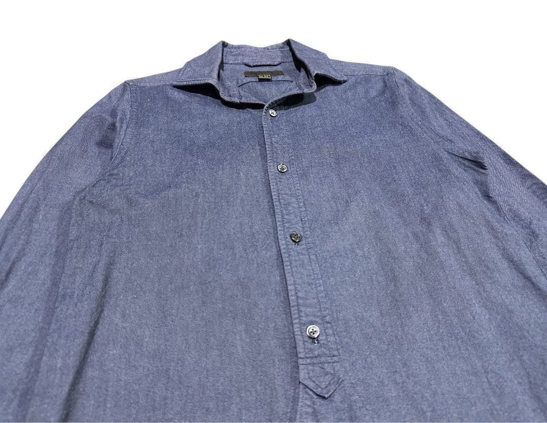Nigel Cabourn 🔥Vintage Nigel Cabourn British Officers Shirt Sax Blue Size US M / EU 48-50 / 2 - 2 Thumbnail