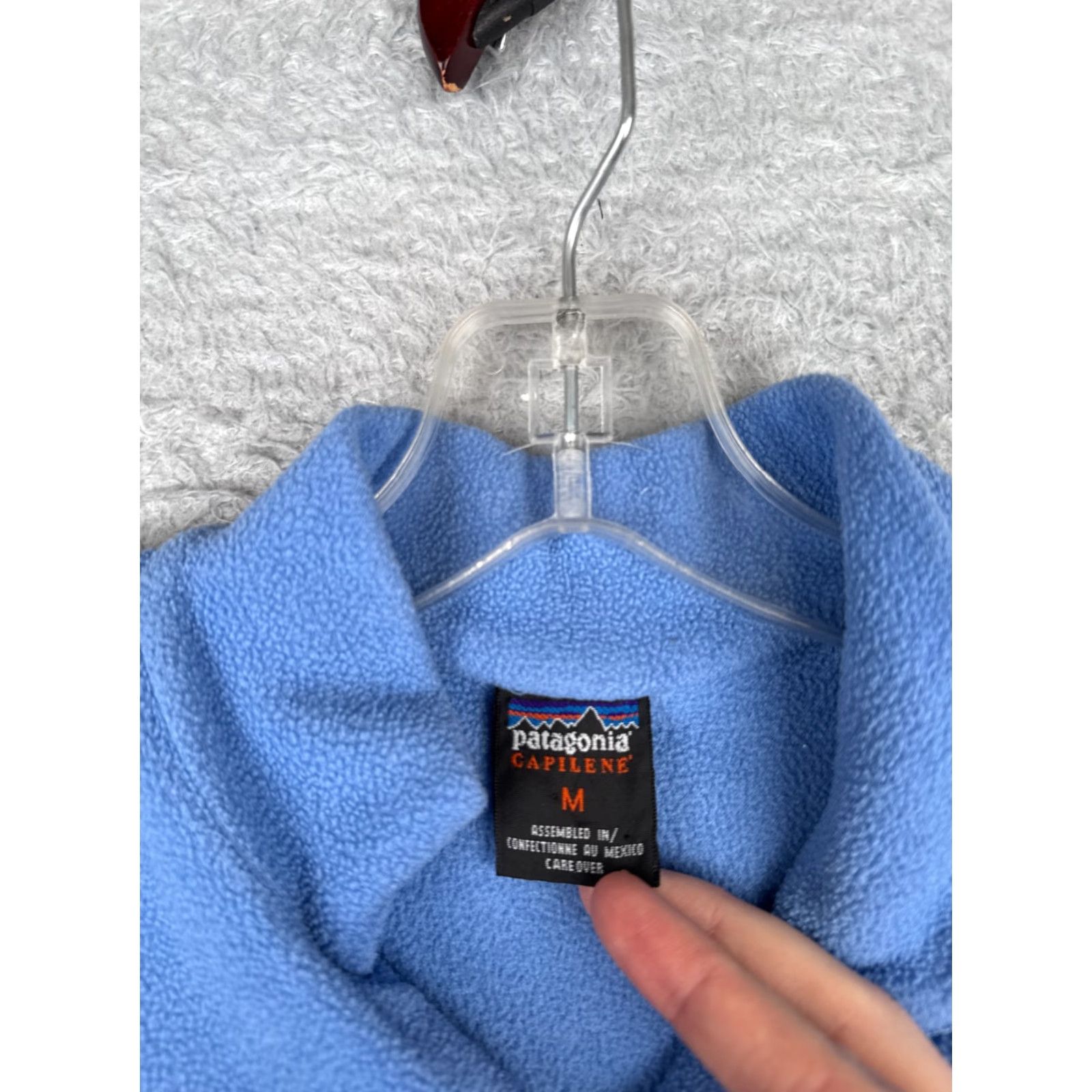 Patagonia Patagonia Sweater Womens M Blue 1/4 Zip Mock Neck Fleece Capilene Polyester Pullover Size M / US 6-8 / IT 42-44 - 6 Thumbnail