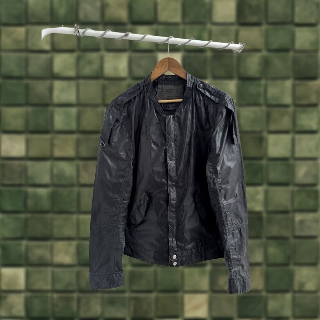 Allsaints VINTAGE AllSaints Jacket Mens Biker Coat 80s 90s Streetwear Gray L Size US L / EU 52-54 / 3 - 1 Thumbnail