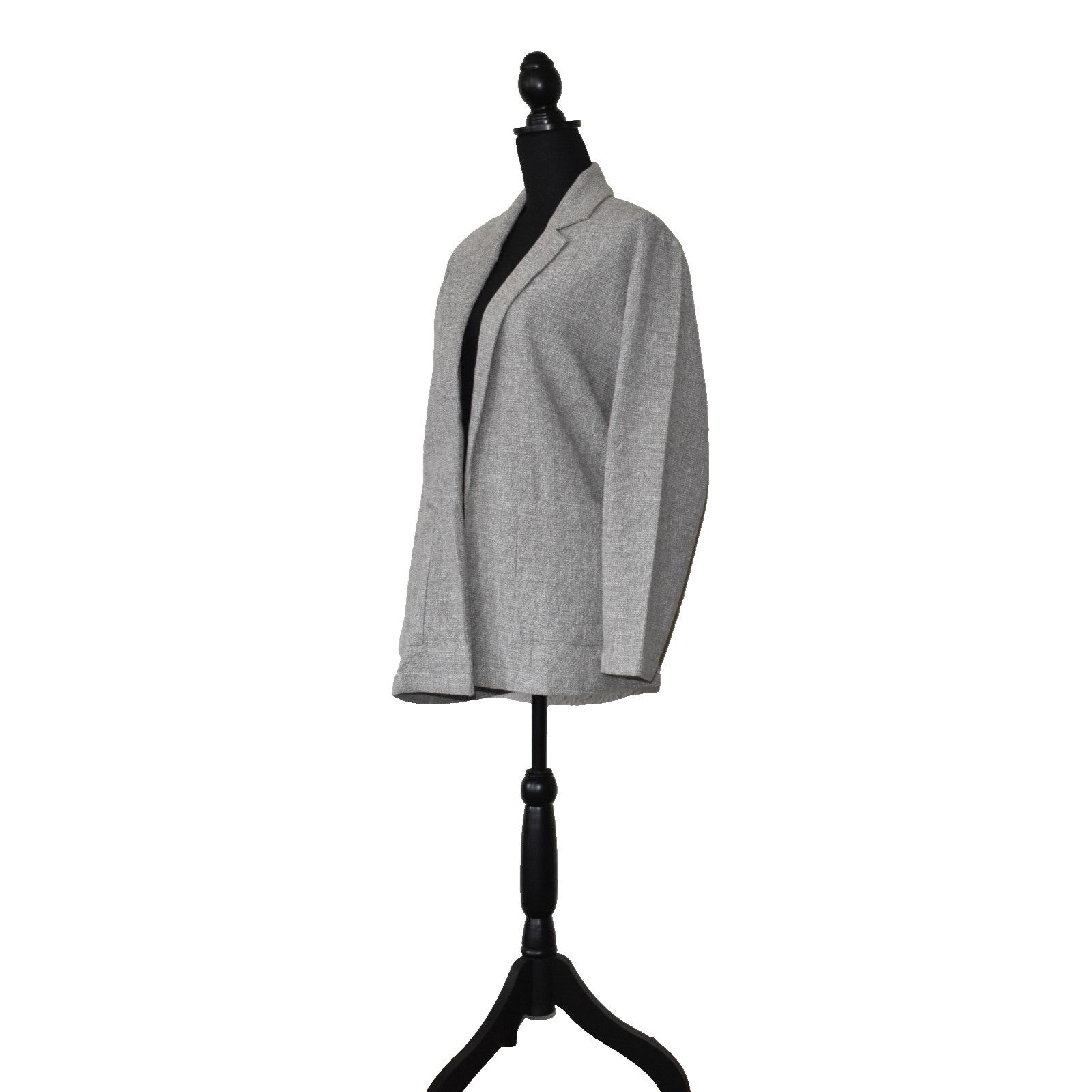 Eileen Fisher NEW EILEEN FISHER Organic Cotton Tweed Open Front Blazer M Size M / US 6-8 / IT 42-44 - 2 Thumbnail