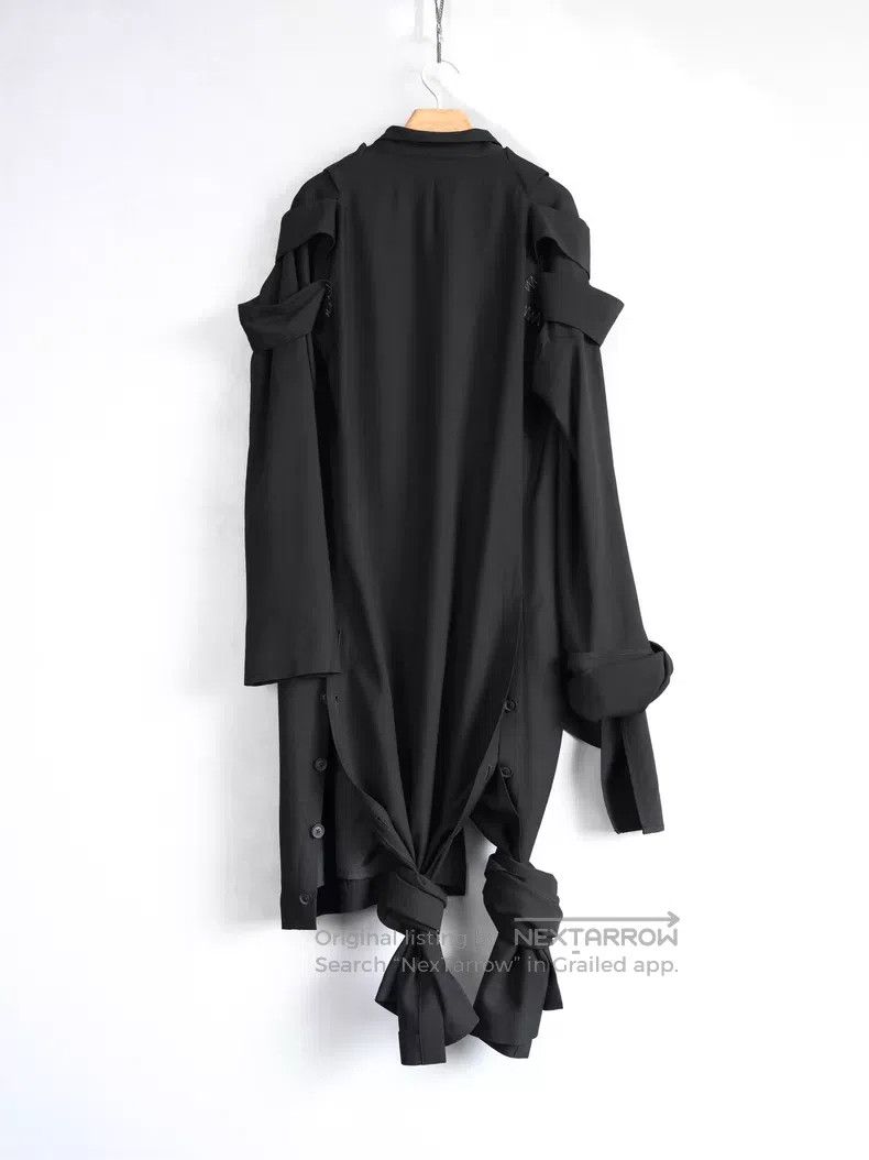 Yohji Yamamoto Yohji Yamamoto 24SS asymmetrical coat with rope knot detai Size US S / EU 44-46 / 1 - 3 Thumbnail