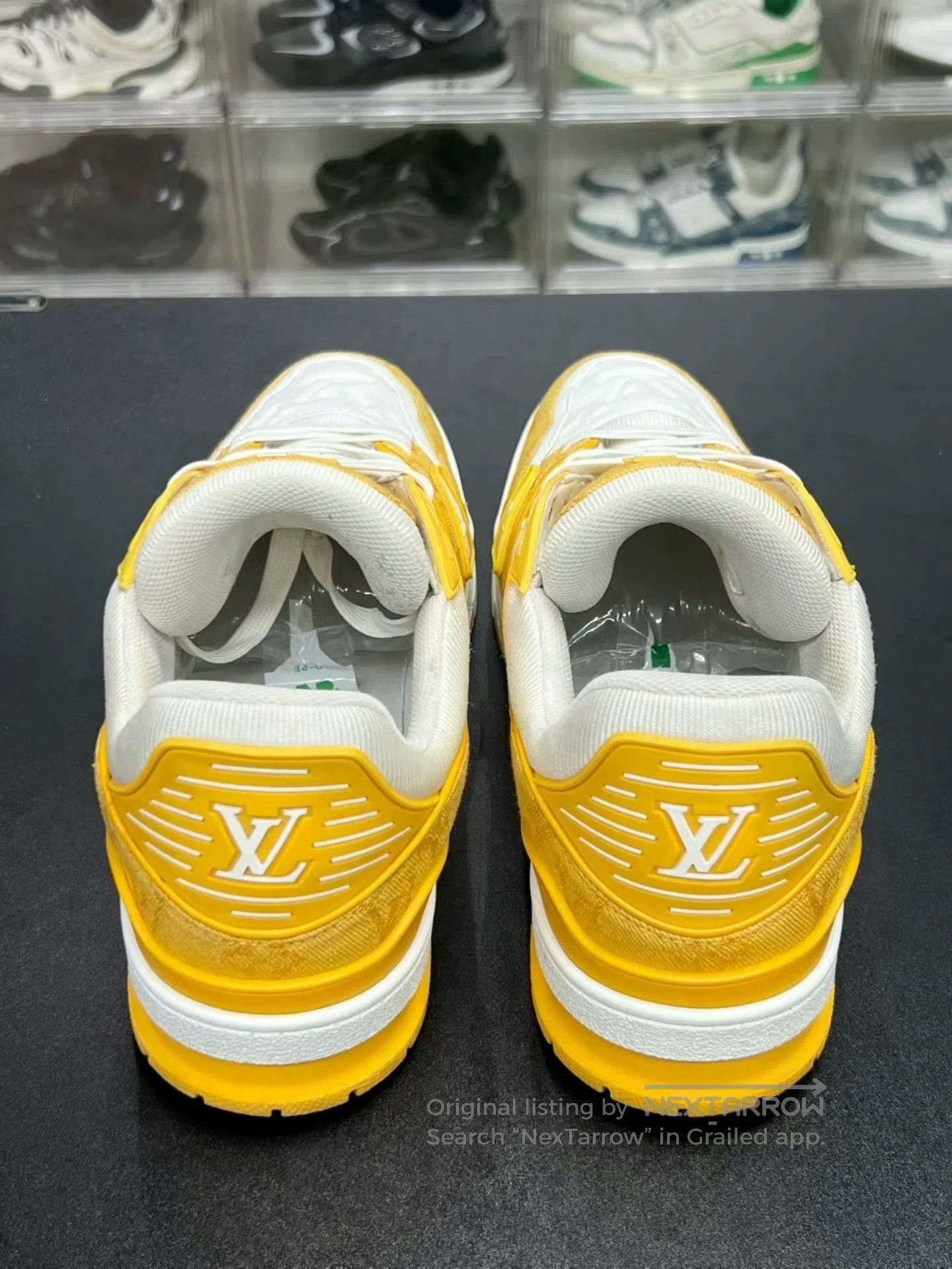 Louis Vuitton lv trainer yellow white sneakers uk9.5. Size US 9.5 / EU 42-43 - 7 Thumbnail