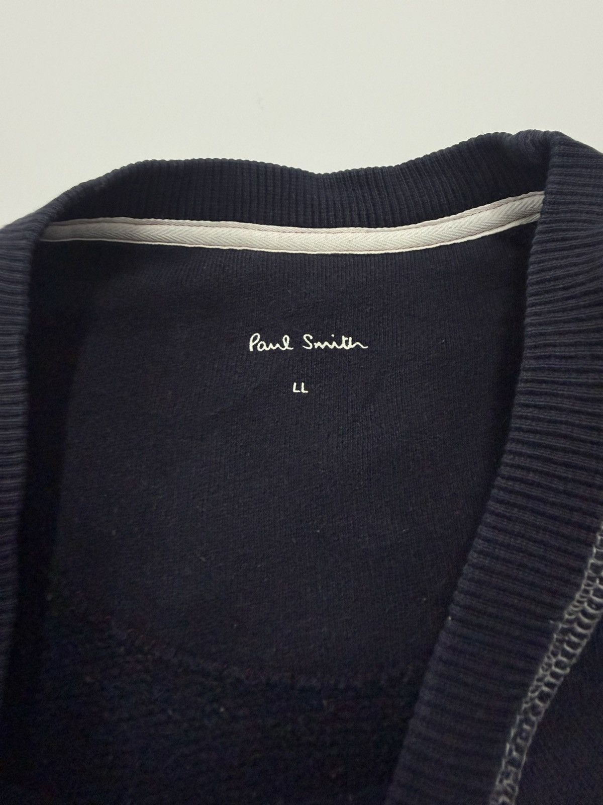 Japanese Brand 🔥 Paul Smith Red Ear Roundneck V-Stitch Sweatshirt - LL Size US M / EU 48-50 / 2 - 7 Thumbnail