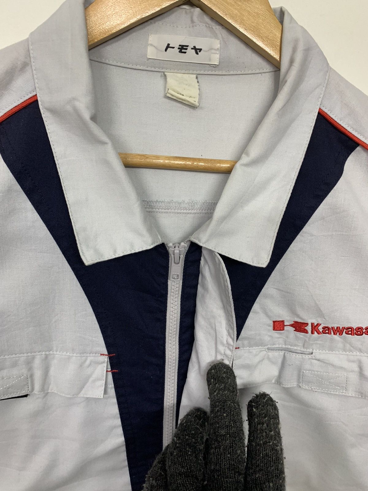 Other Vintage 90's Kawasaki Small Logo Button Ups Jacket Size US XL / EU 56 / 4 - 4 Thumbnail