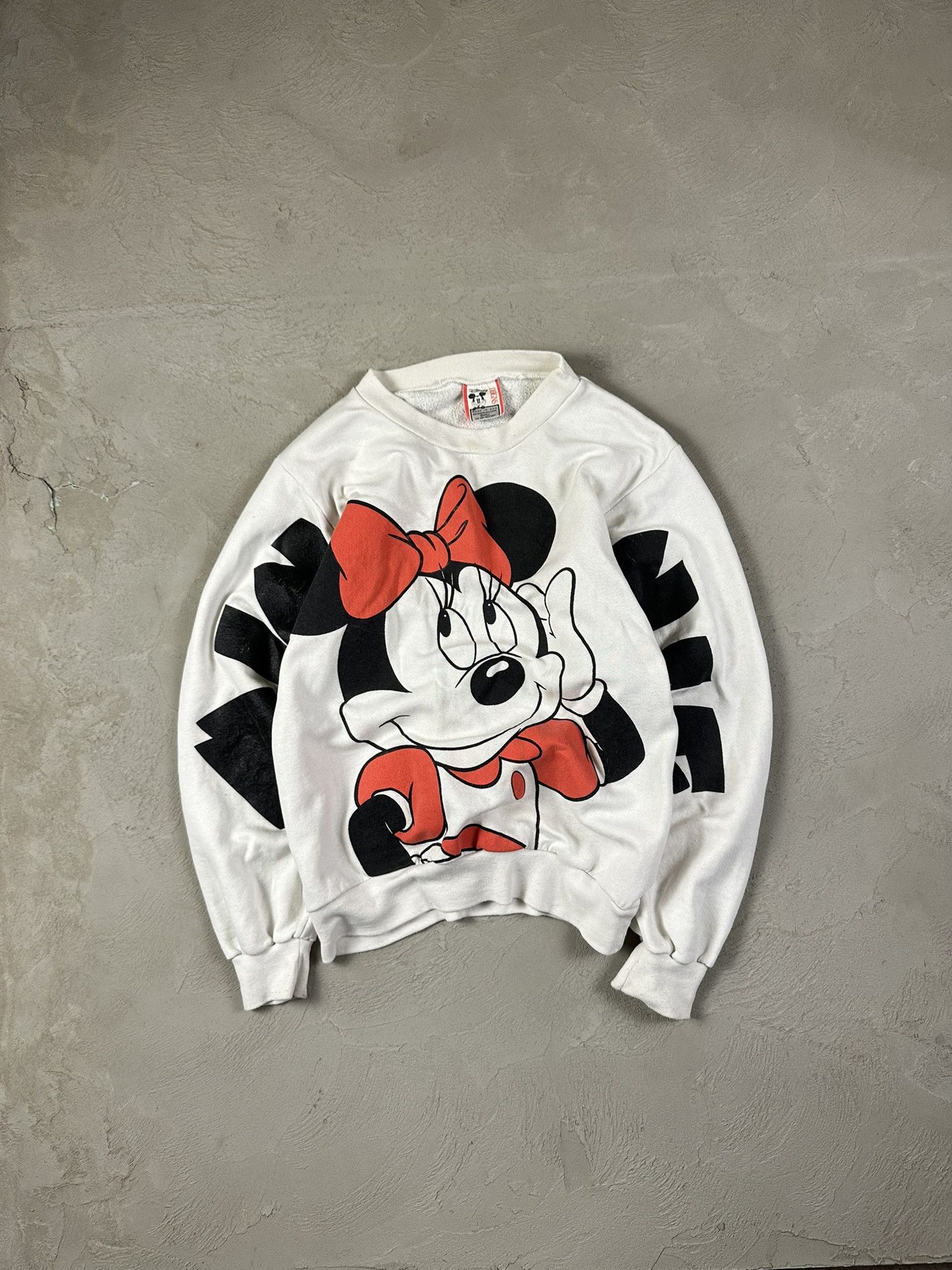 Cartoon Network × Disney × Vintage 90s Vintage Minnie Mouse Fullprint Sweatshirt Crewneck Rare Size S / US 4 / IT 40 - 1 Thumbnail