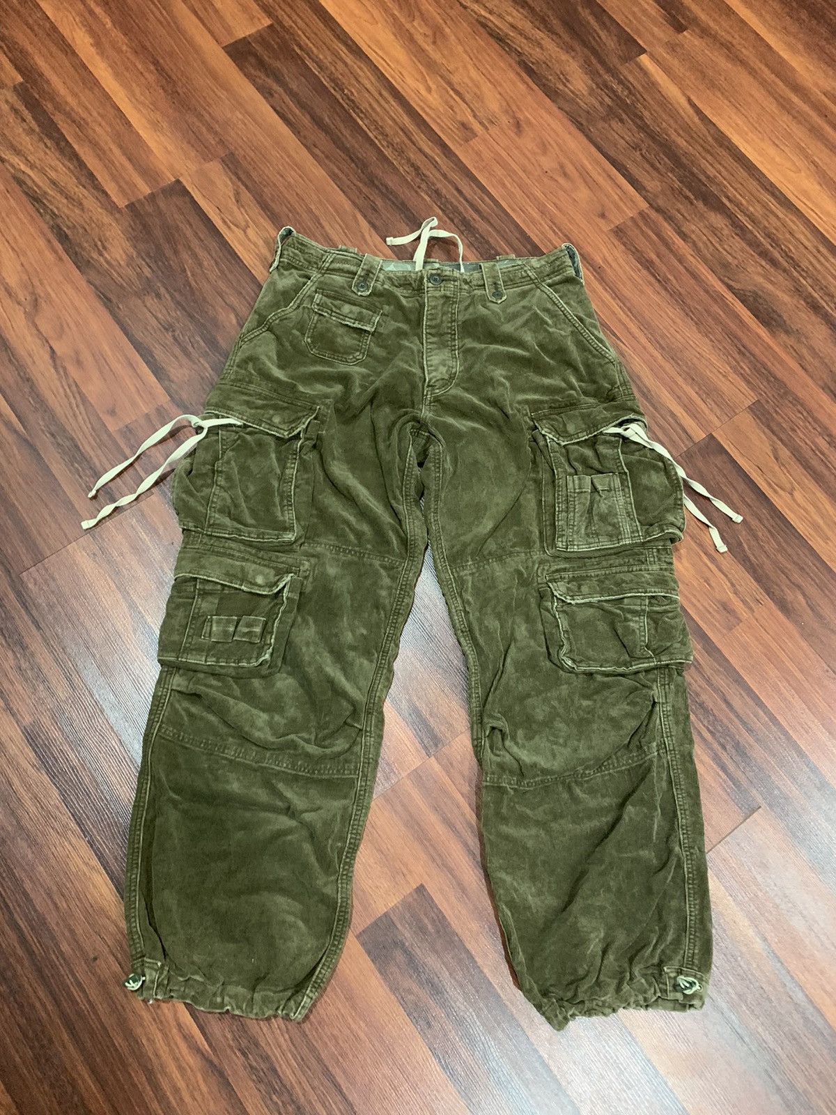 If Six Was Nine Corduroy Multipocket Baggy Cargo Pants Size US 36 / EU 52 - 2 Thumbnail