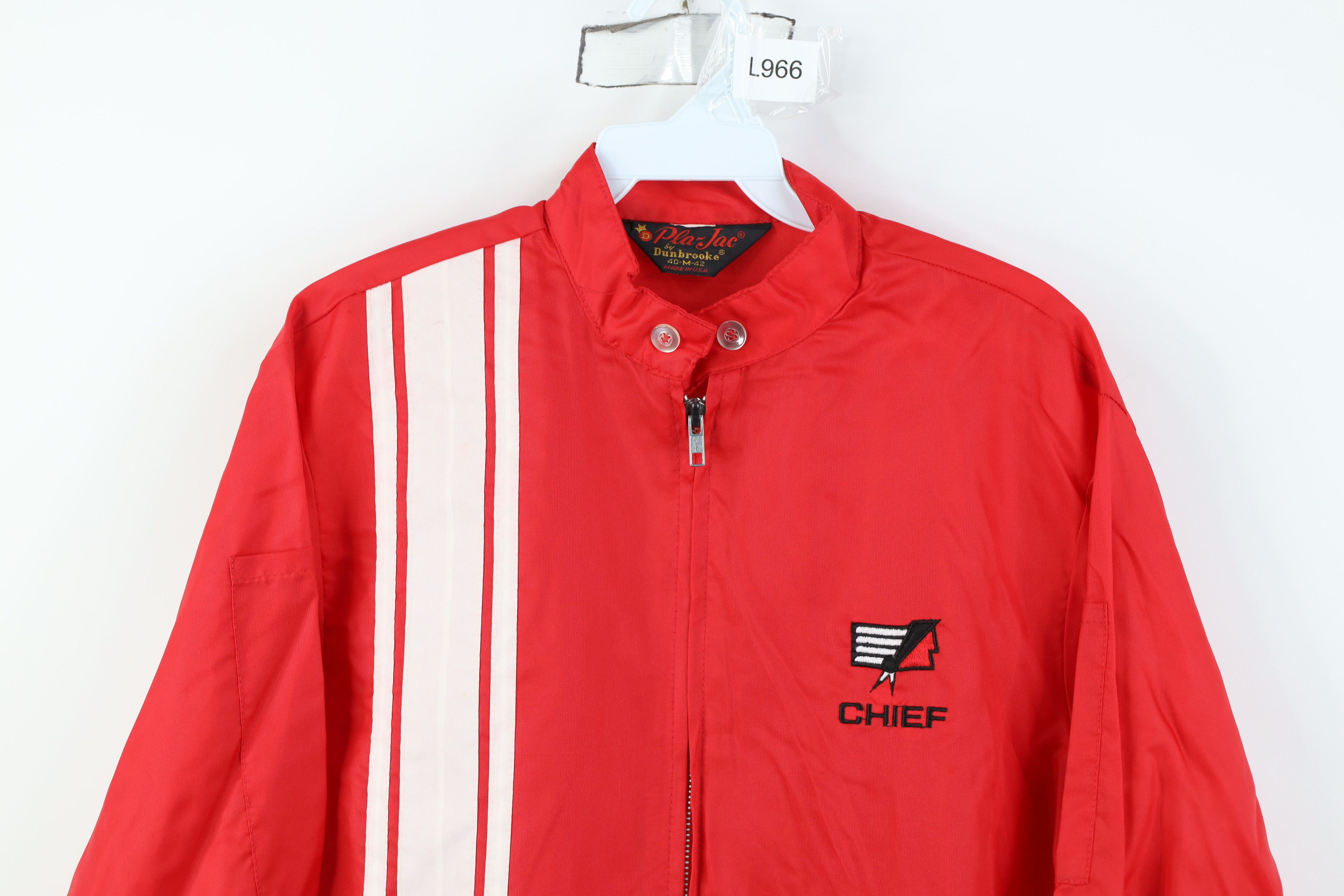 Vintage Vintage 60s 70s Industries Bins Cafe Racer Jacket Red USA Size US M / EU 48-50 / 2 - 2 Thumbnail