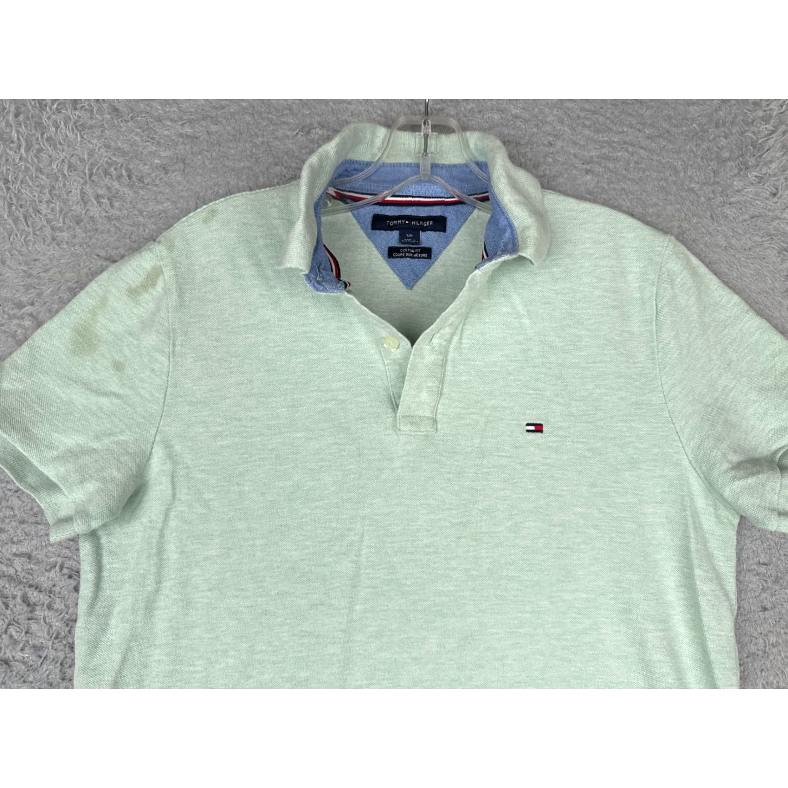 Tommy Hilfiger Tommy Hilfiger Polo Shirt Men Small Green Cotton Slim Read Size US S / EU 44-46 / 1 - 4 Thumbnail