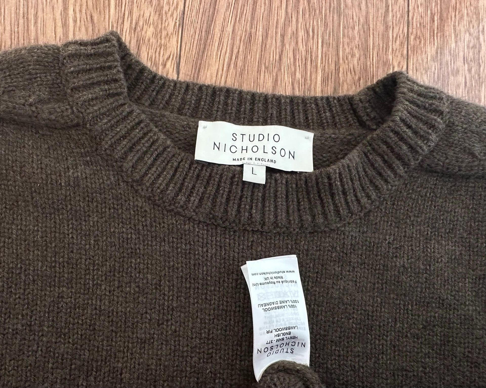 Studio Nicholson STUDIO NICHOLSON GUERNSEY UK lambswool Worn 1-2x L Size US L / EU 52-54 / 3 - 2 Thumbnail