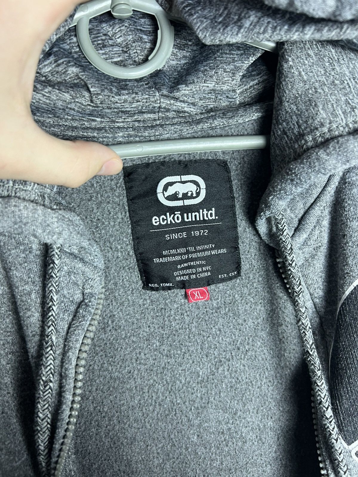 Ecko Unltd. Vintage Big Logo Rare Skate Rap Ecko Unltd Zip Hoodie Size US XL / EU 56 / 4 - 7 Thumbnail
