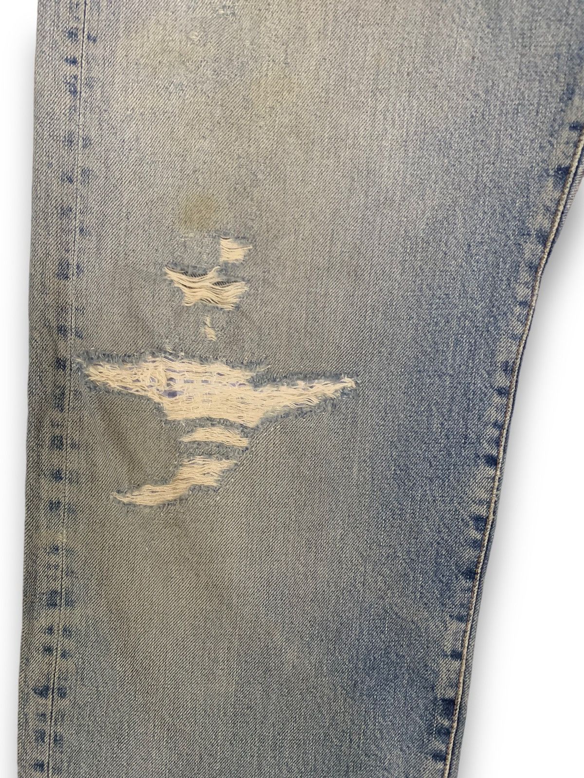 Hysteric Glamour Vintage Spellbound DMG Selvedge Patched Distressed Jeans Size US 32 / EU 48 - 8 Thumbnail