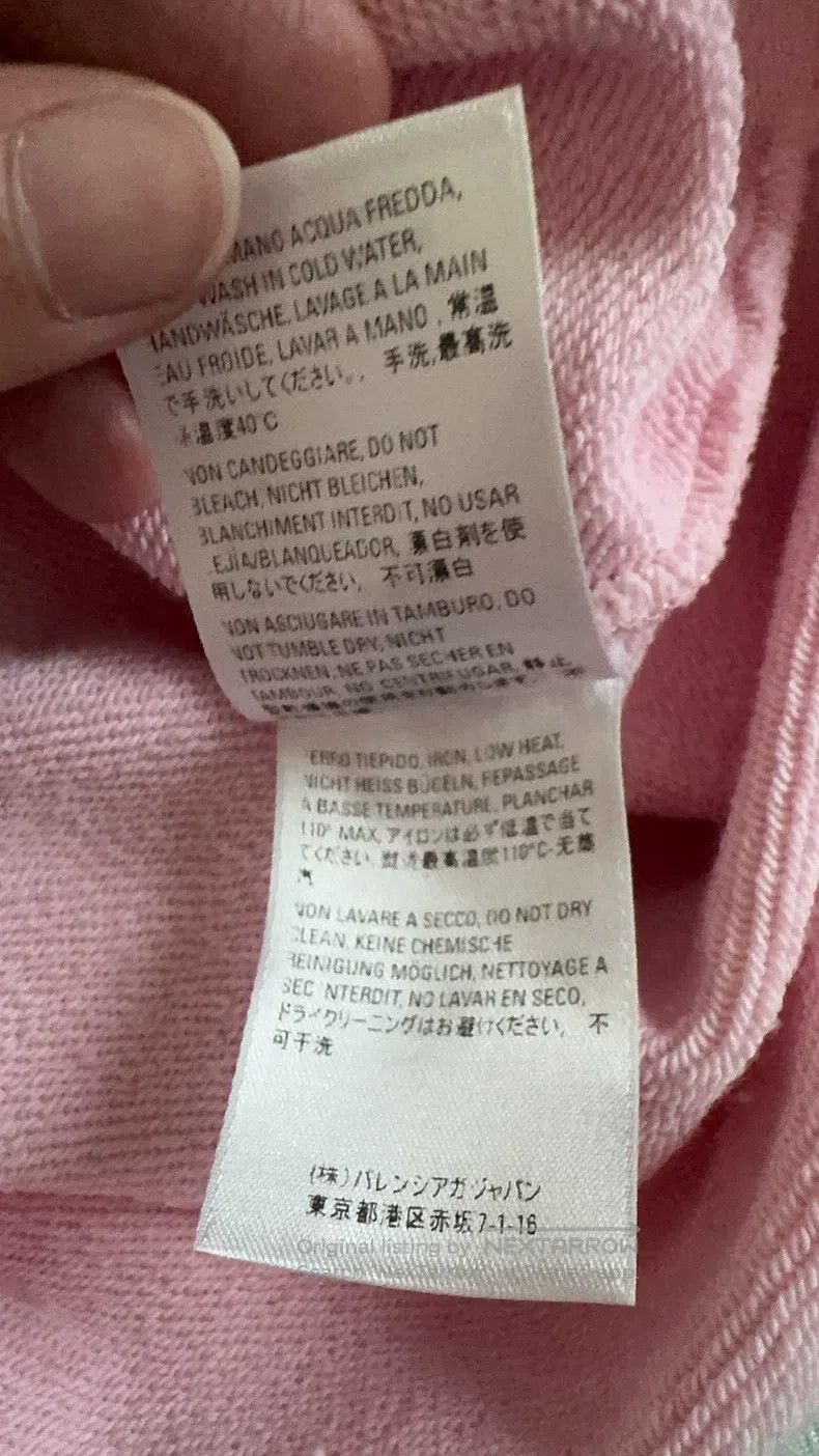 Balenciaga Balenciaga Pink Sweatshirt Size US S / EU 44-46 / 1 - 5 Thumbnail