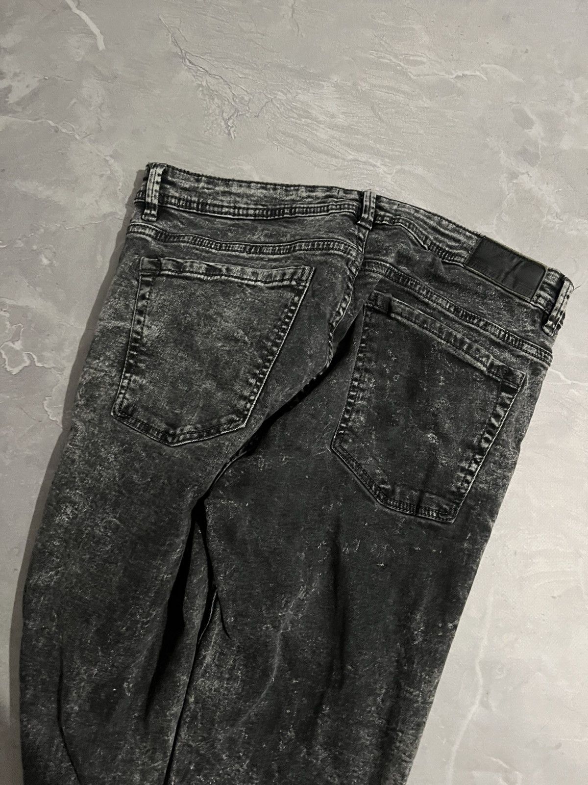 Japanese Brand Y2K Skinny Washed Faded Jeans / Tokyo Vibe Glamour / Grunge Size US 32 / EU 48 - 7 Thumbnail