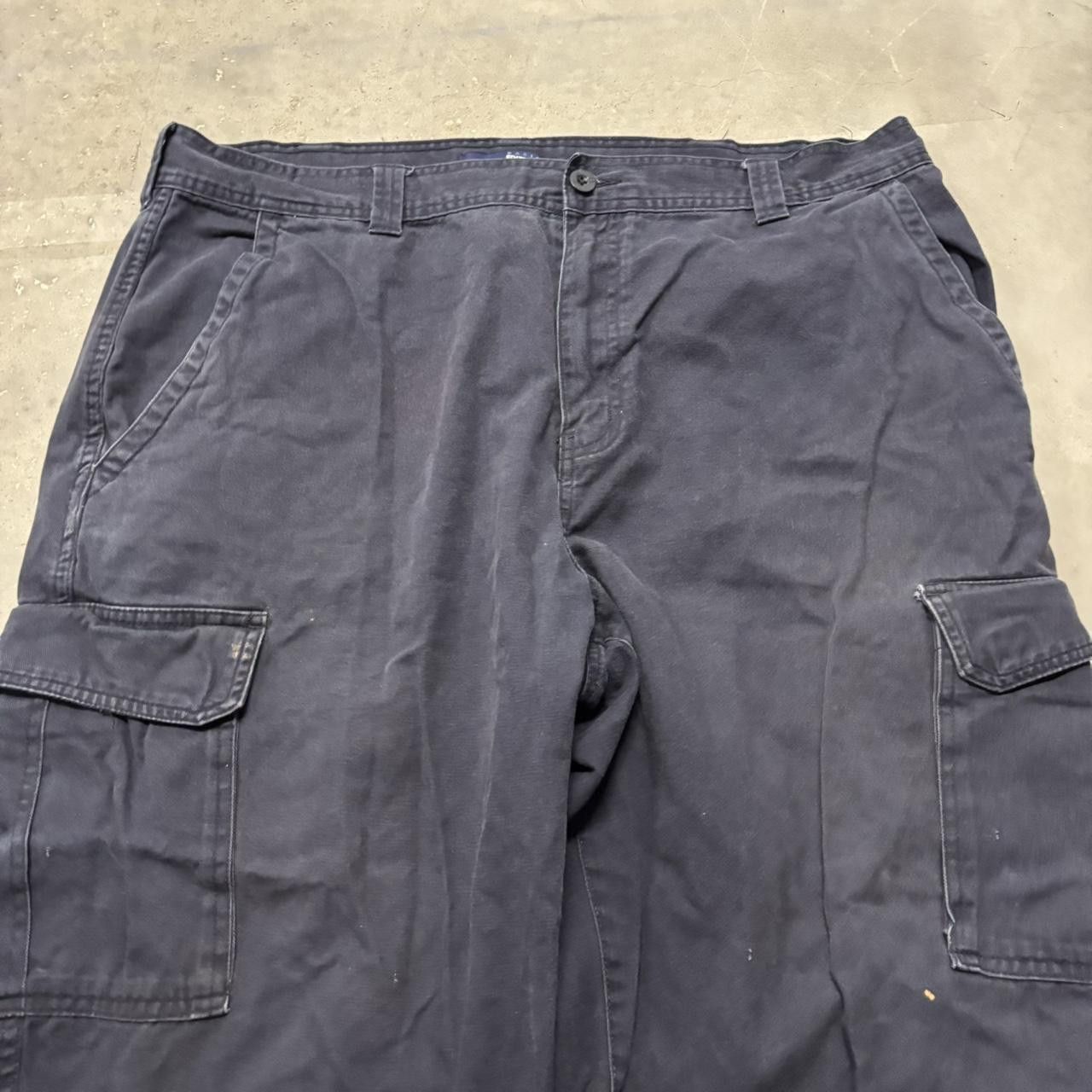 Japanese Brand × Vintage Crazy Vintage Y2K/2000s Baggy Navy Blue Streetwear Skater Style Cargo Pants! Size US 40 / EU 56 - 5 Thumbnail