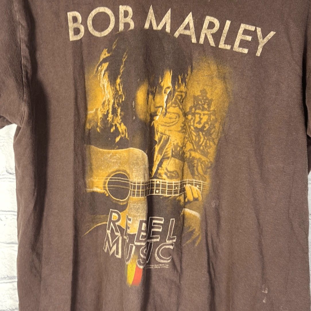 Vintage VINTAGE Bob Marley 2000 Rebel Music Bay Island T-Shirt Unisex Adults L Black Concert Shirt Size US L / EU 52-54 / 3 - 2 Thumbnail
