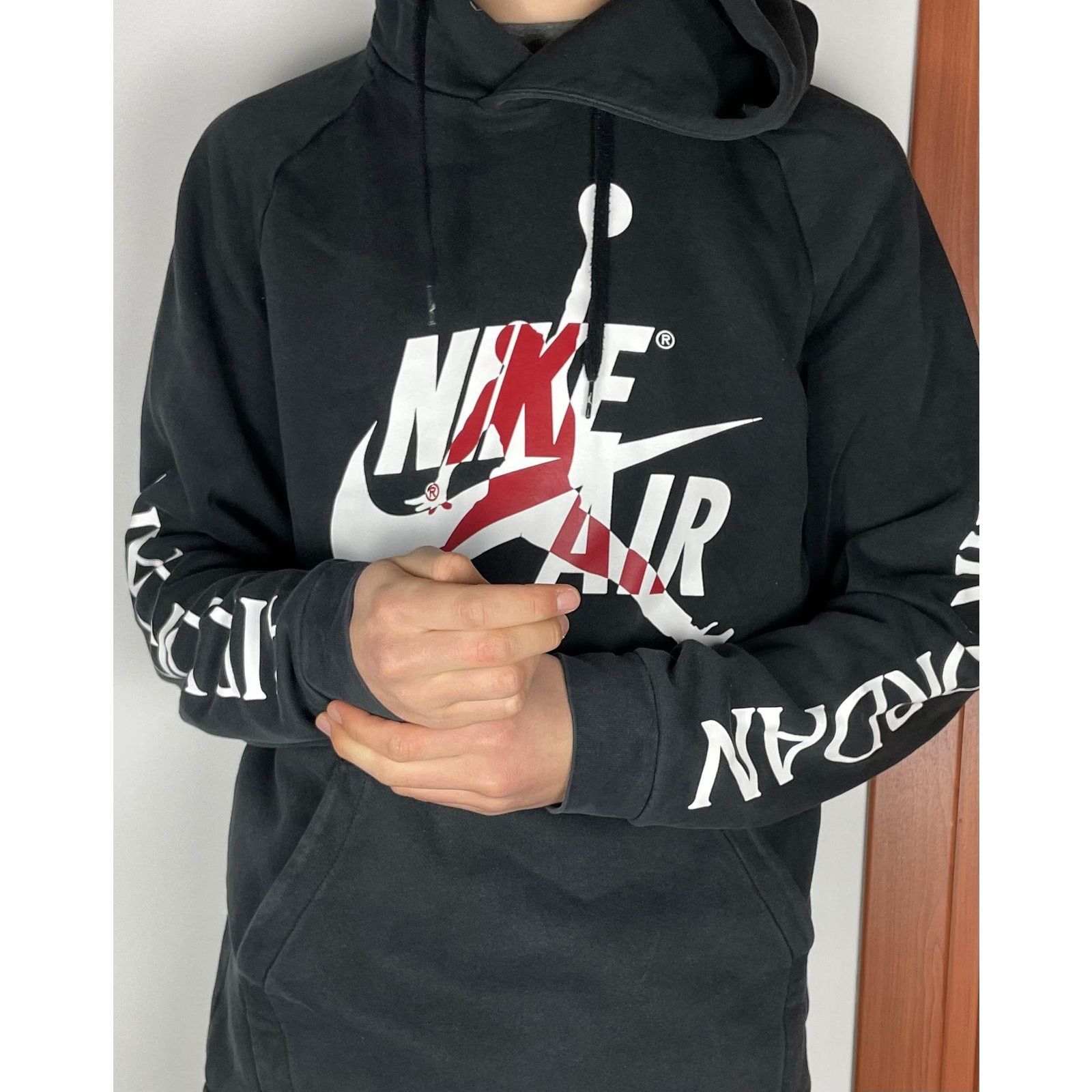 Nike Air Jordan Jumpman Classics Men's Black Fleece Hoodie M