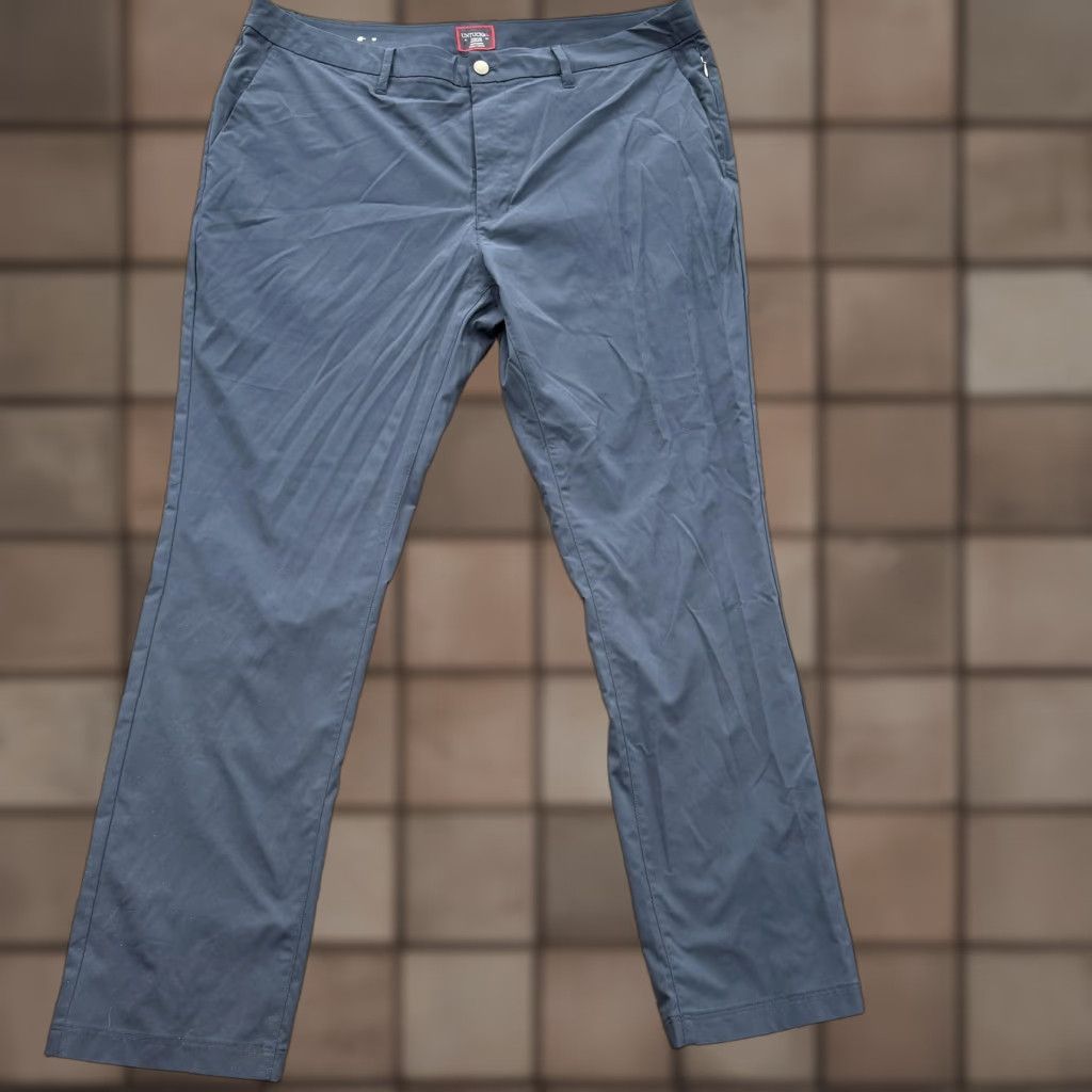 UNTUCKit UNTUCKit Pants Mens 40x32 Straight Fit Dress Casual Polyester Blue Regular Waist 40 Inseam 32 Chino Pocketed Flat Front Zip Mens Size US 40 / EU 56 - 1 Thumbnail
