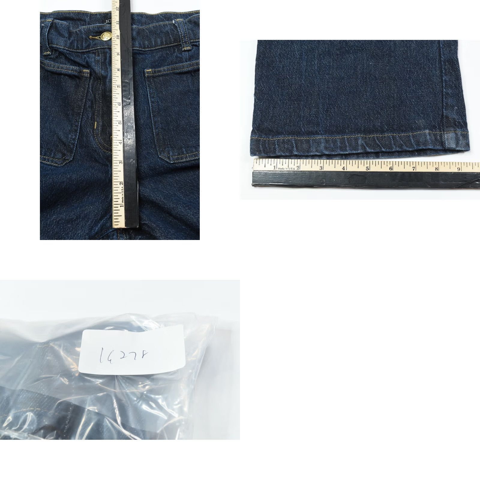 J.Crew J.CREW High Rise Kickout Jeans Womens 28 Blue Sailor Pockets Slim Fit Stretch Jeans Size 28" / US 6 / IT 42 - 9 Thumbnail