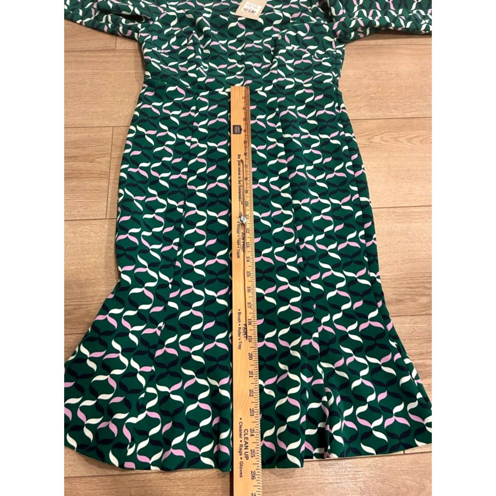 Boden Boden Dress Violette Fit & Flare Midi Dark Green Pink Women 6R NWT Size M / US 6-8 / IT 42-44 - 5 Thumbnail